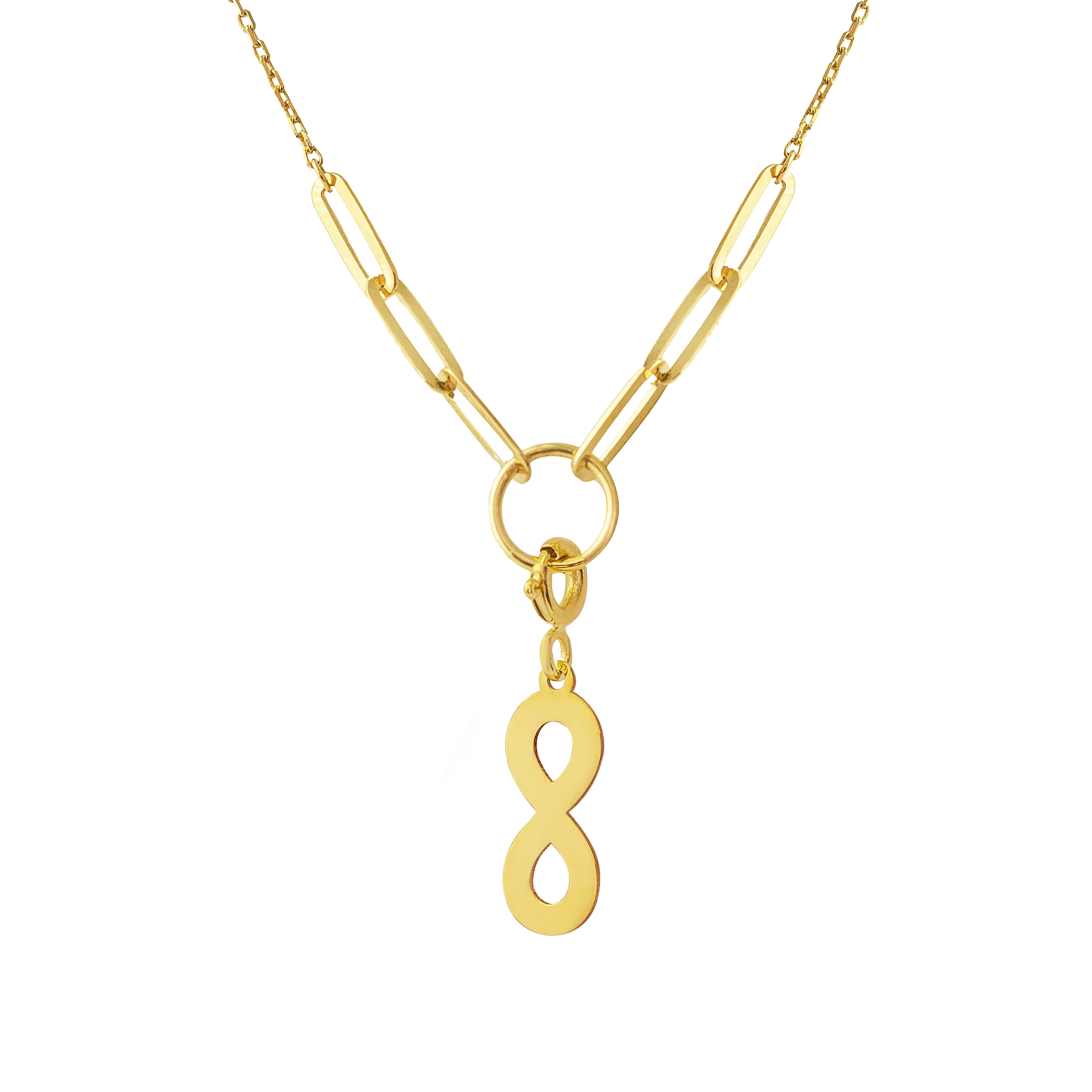 Sonsuzluk 14 Ayar Altın Kolye