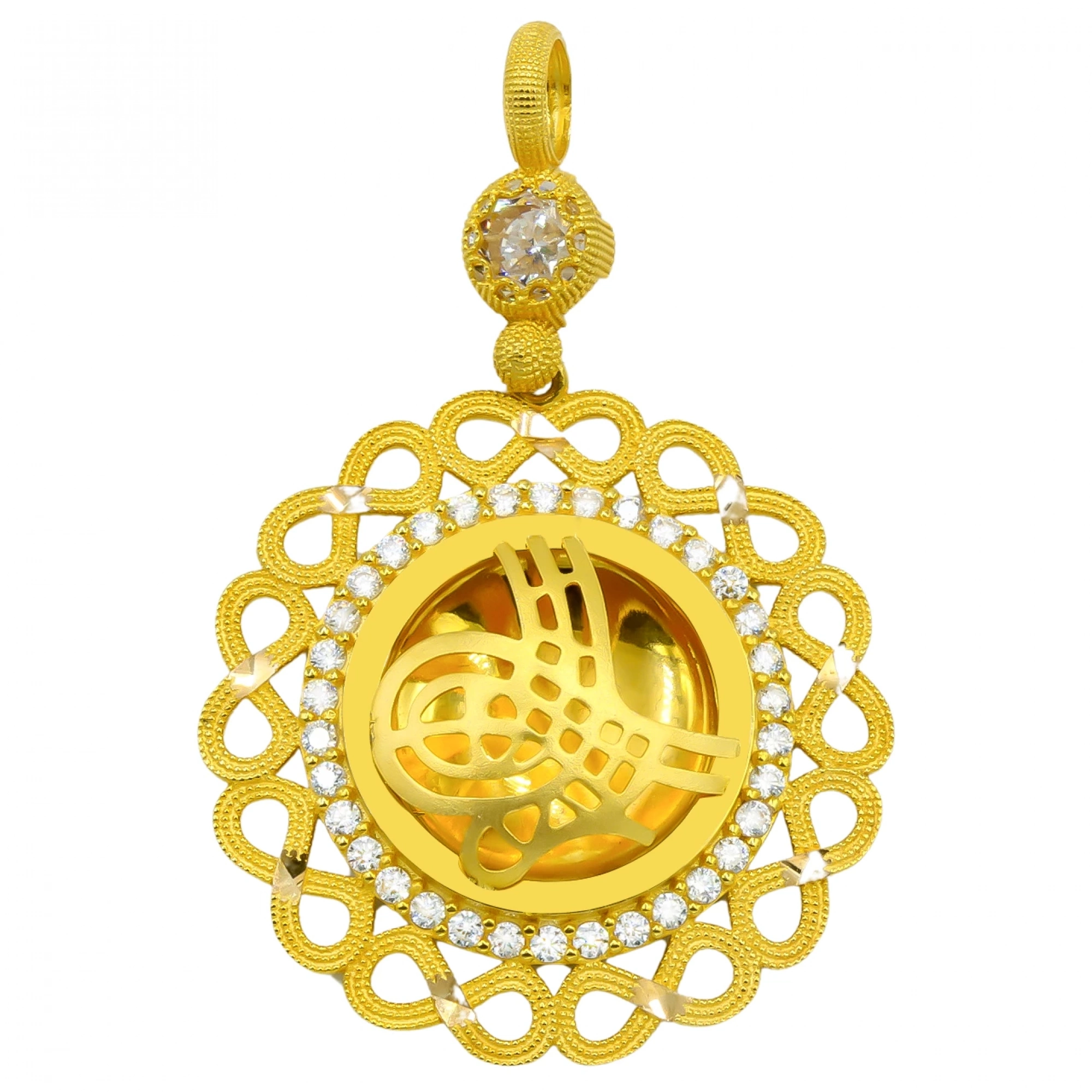 Sonsuzluk 8 Ayar Altın Tuğra Kolye Ucu