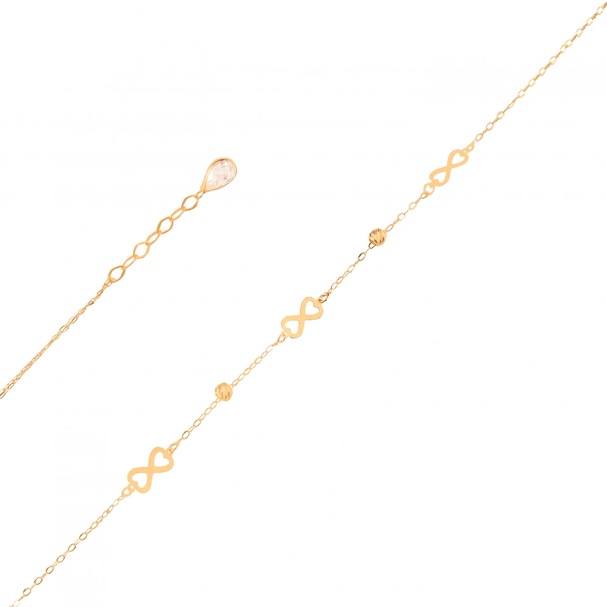 Sonsuzluk Toplu 14 Ayar Altın Bileklik