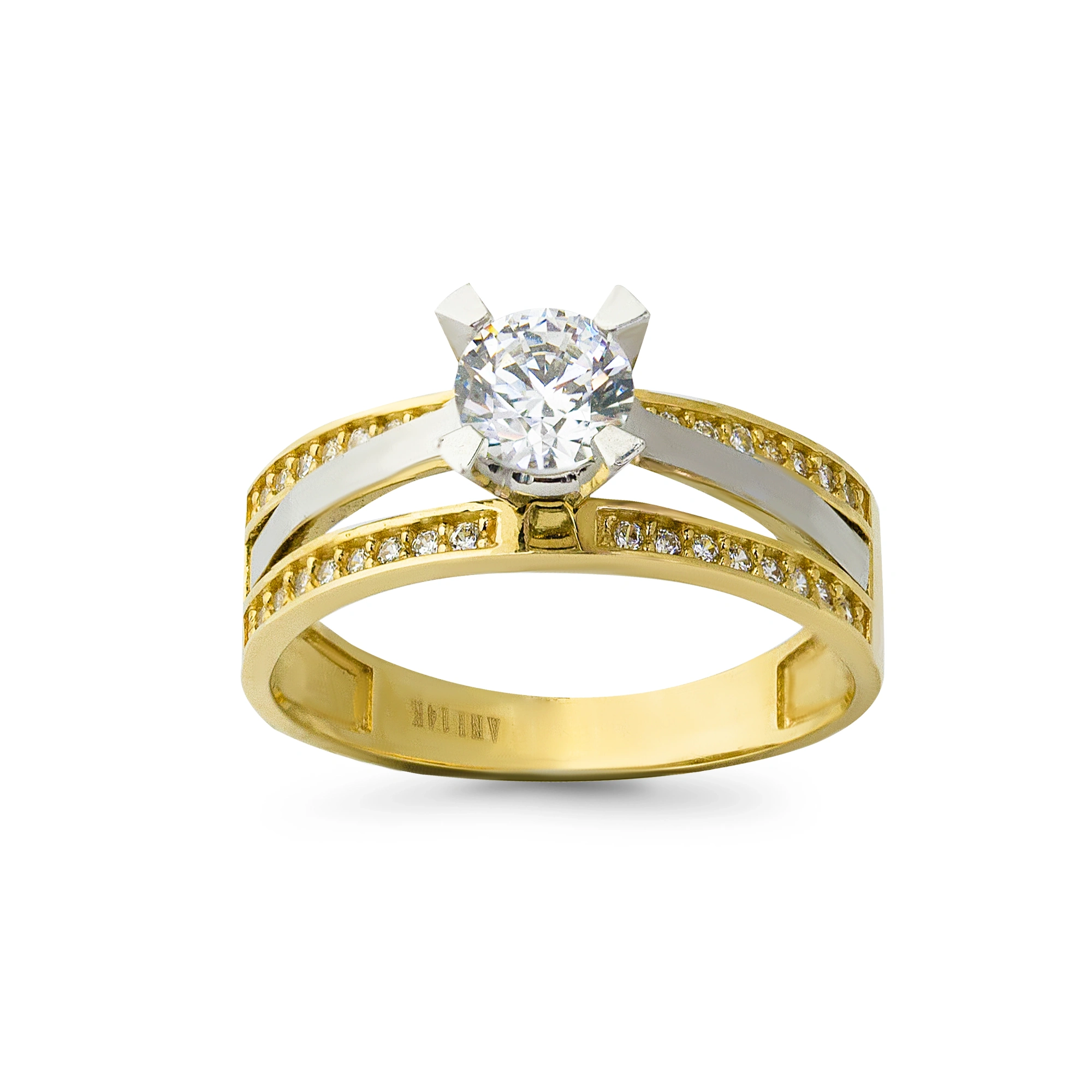 Tamtur Tektaş 14 Ayar Altın Yüzük