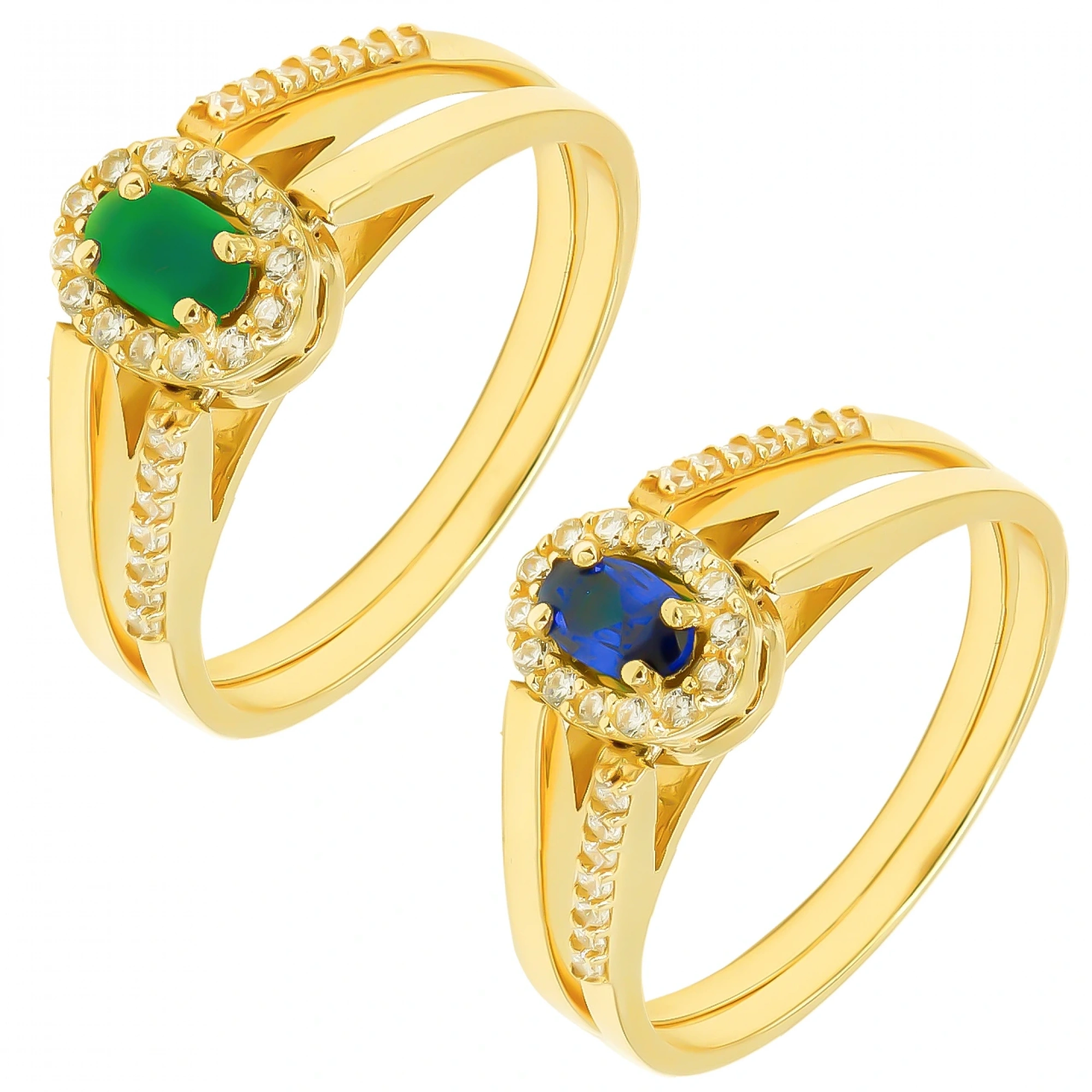 Çift Taraflı 14 Ayar Altın Yüzük