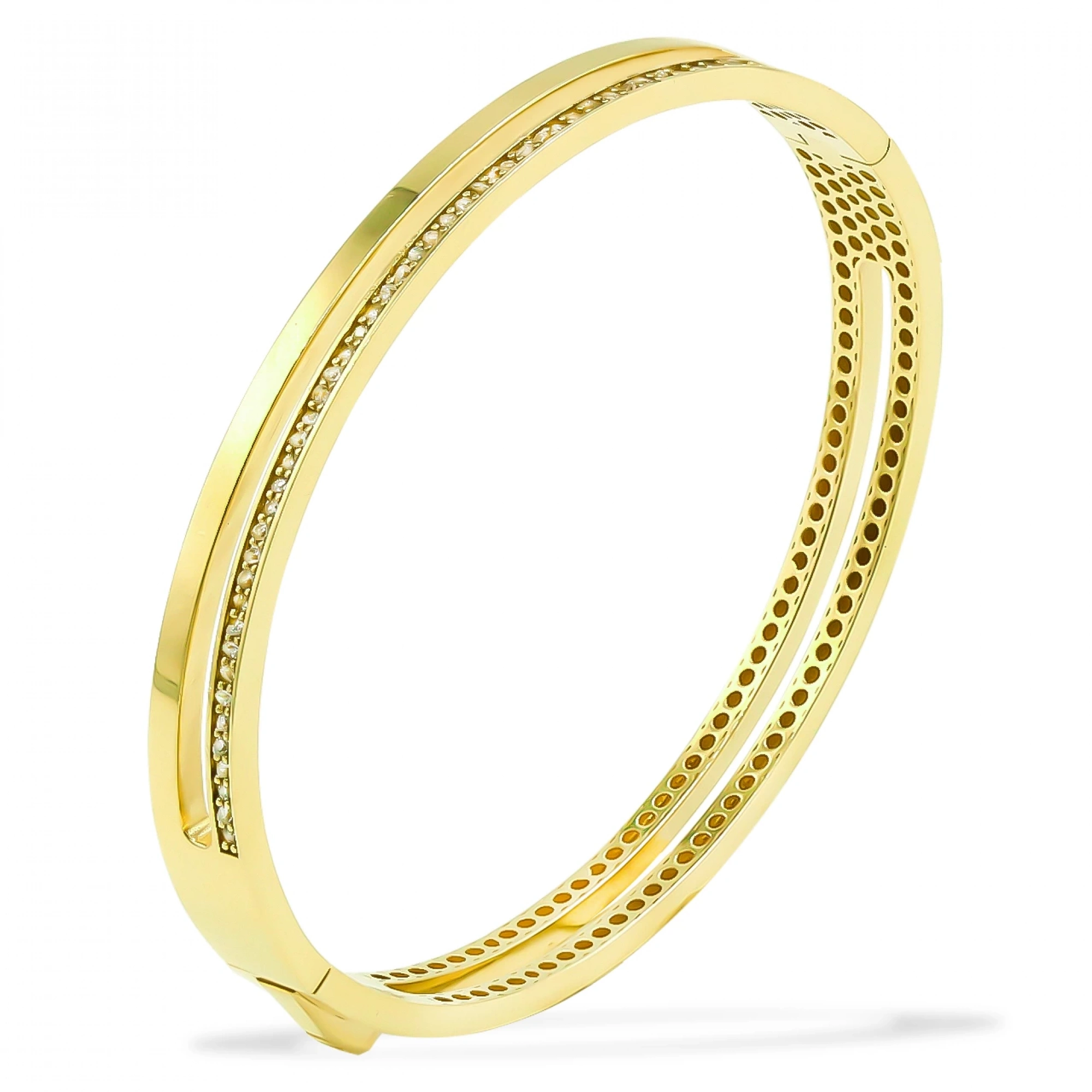 Taşlı Spor 14 Ayar Kelepçe Bilezik