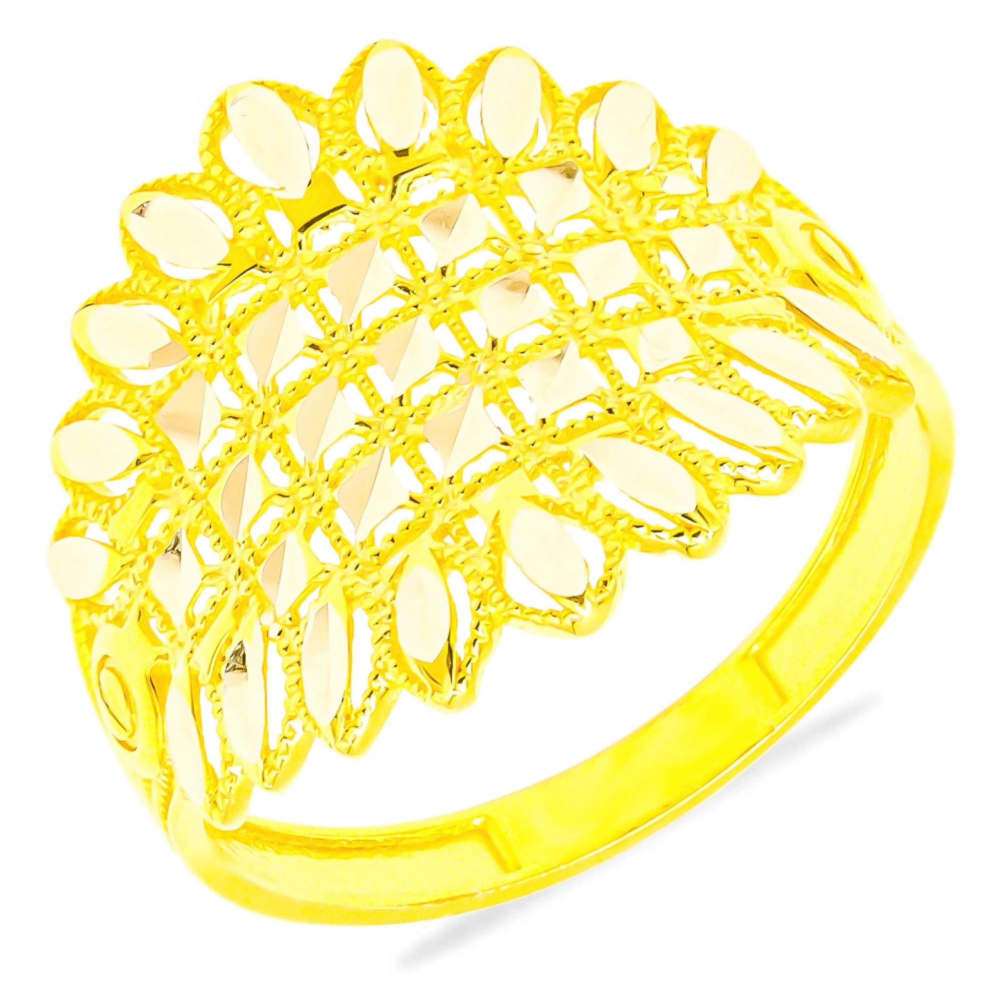 Telkari Taşsız 14 Ayar Altın Yüzük