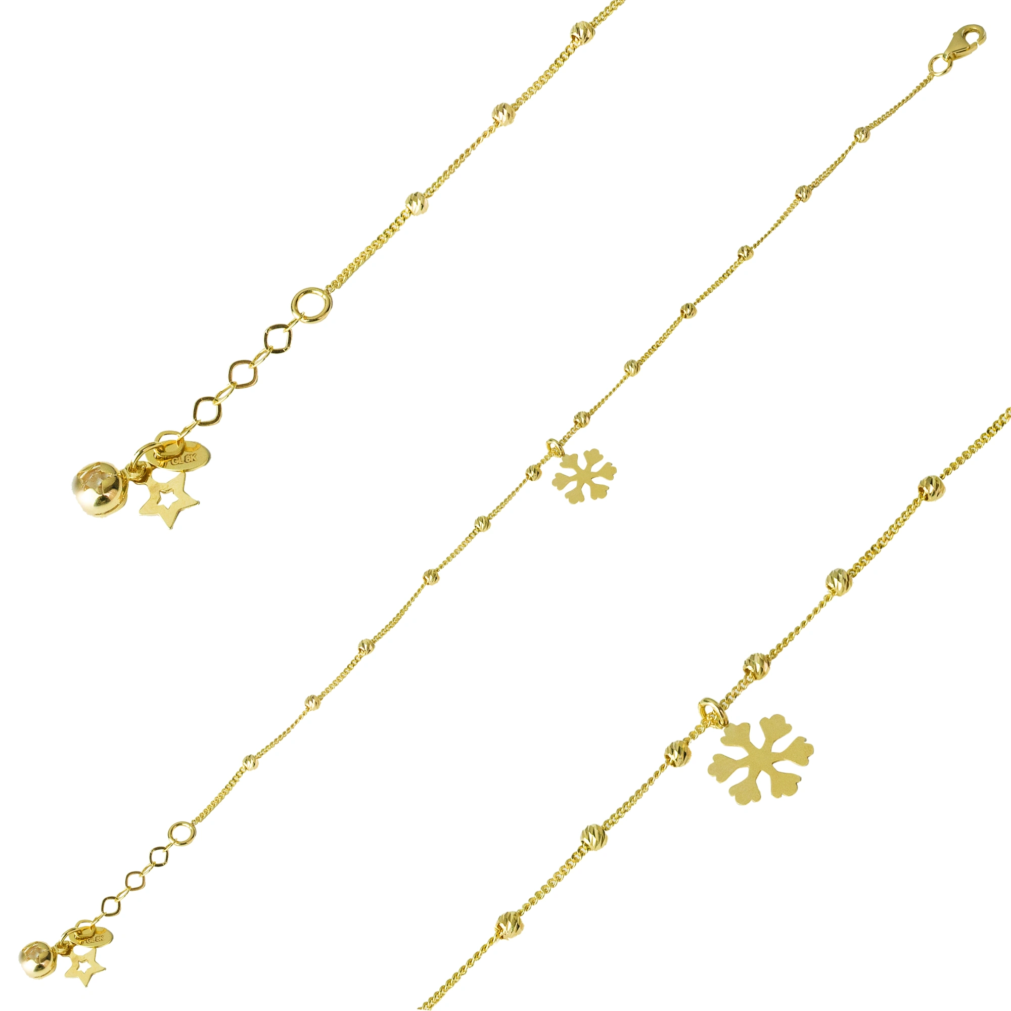 Toplu Kar Taneli 8 Ayar Bileklik