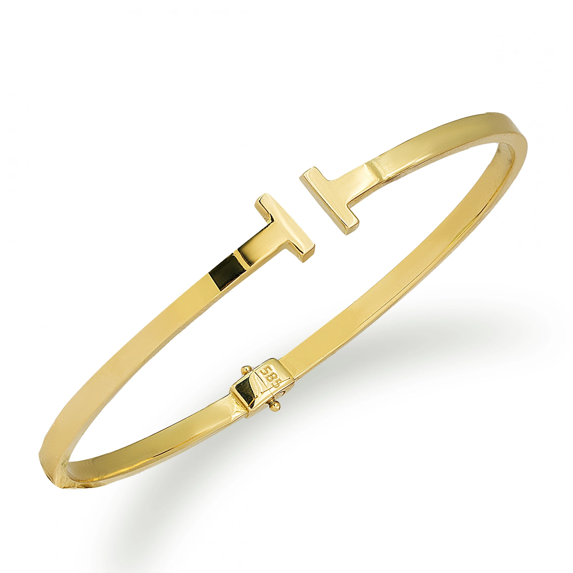 Trend Hafif 14 Ayar Kelepçe Bilezik