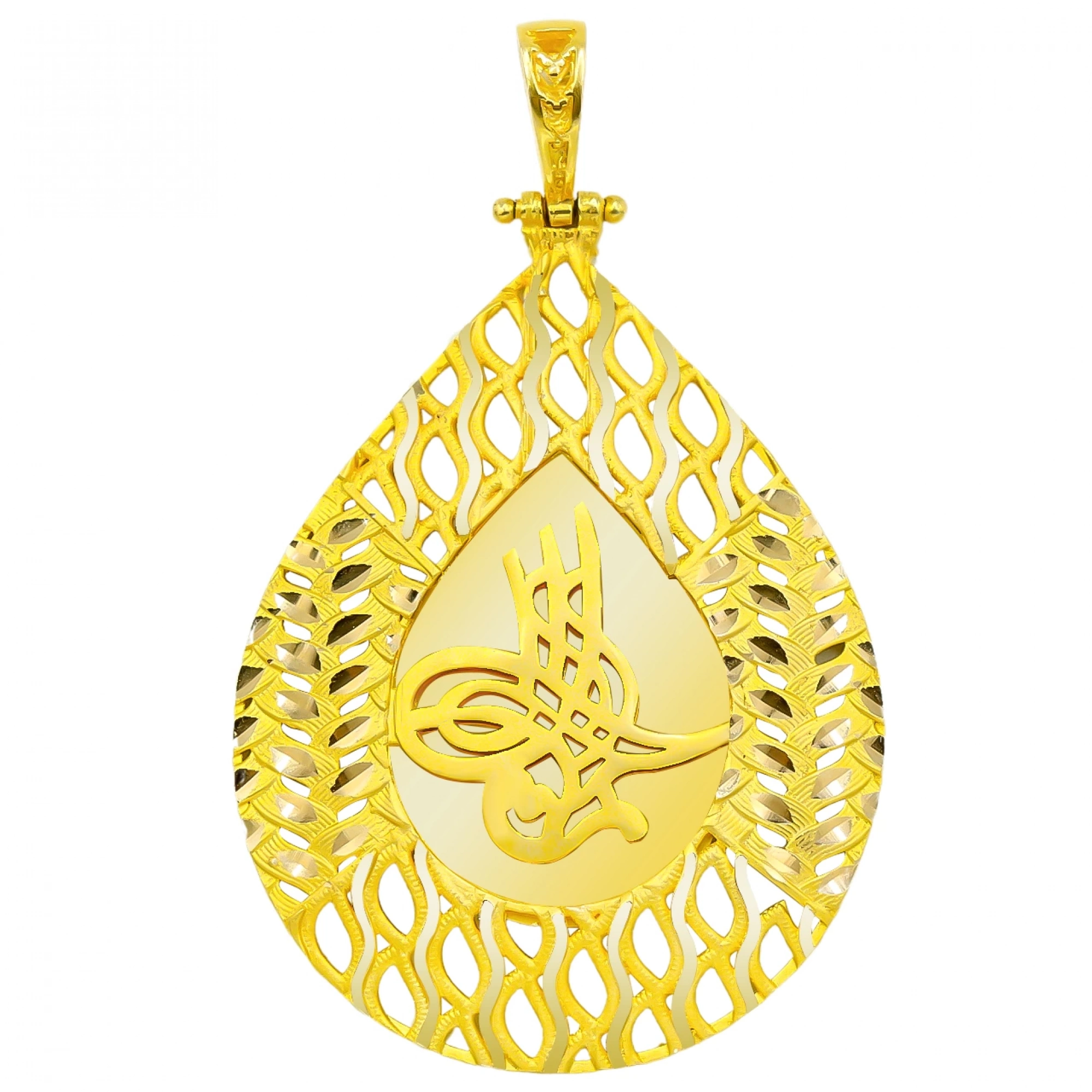 Tuğralı 14 Ayar Altın Kolye Ucu