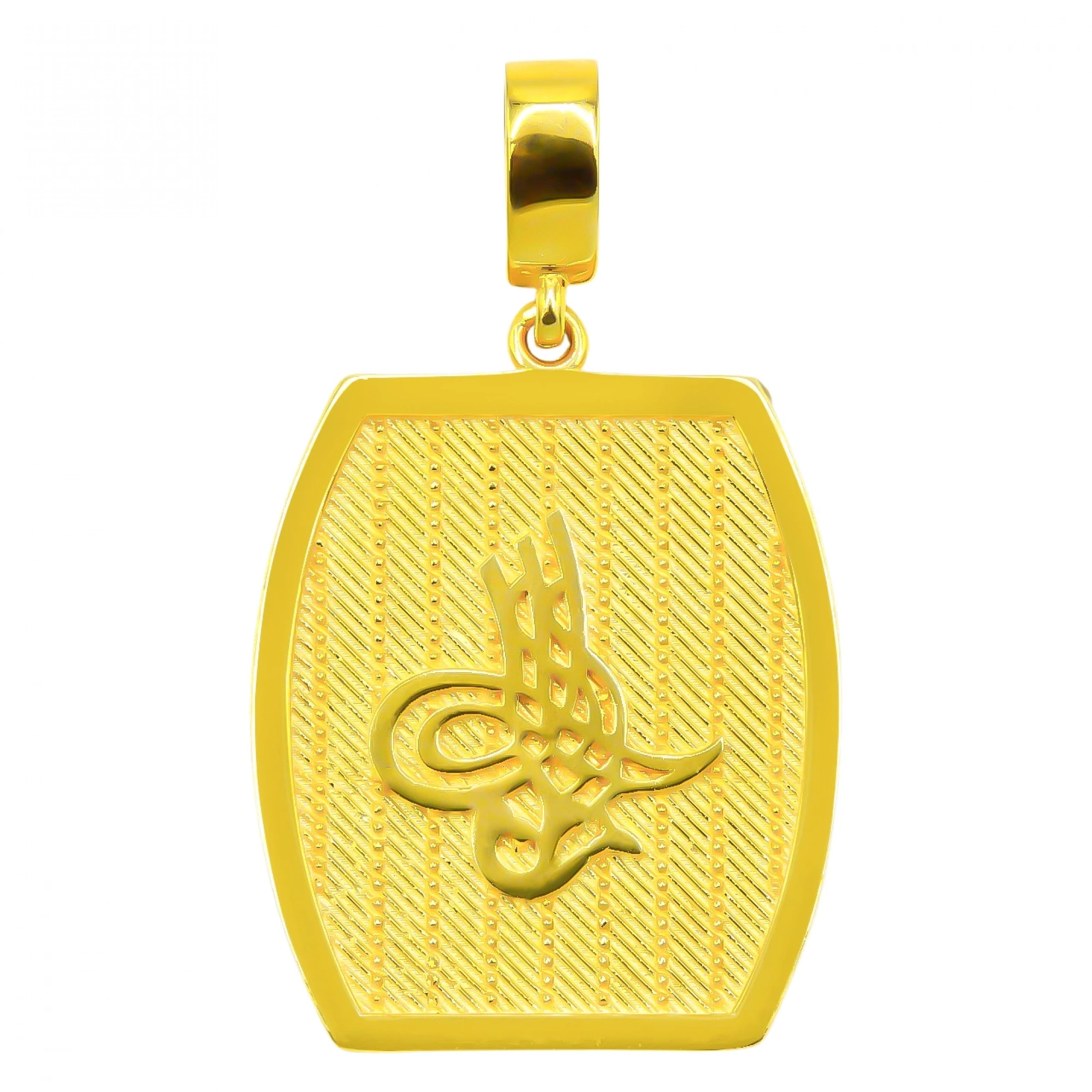 Tuğralı 14 Ayar Altın Kolye Ucu