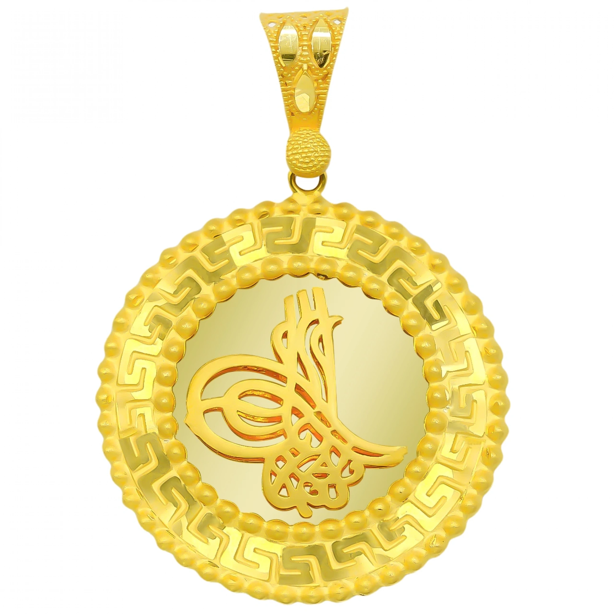 Tuğralı 22 Ayar Altın Kolye Ucu