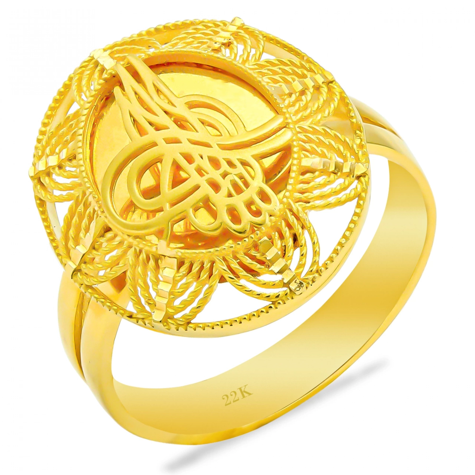 Tuğralı 22 Ayar Altın Yüzük