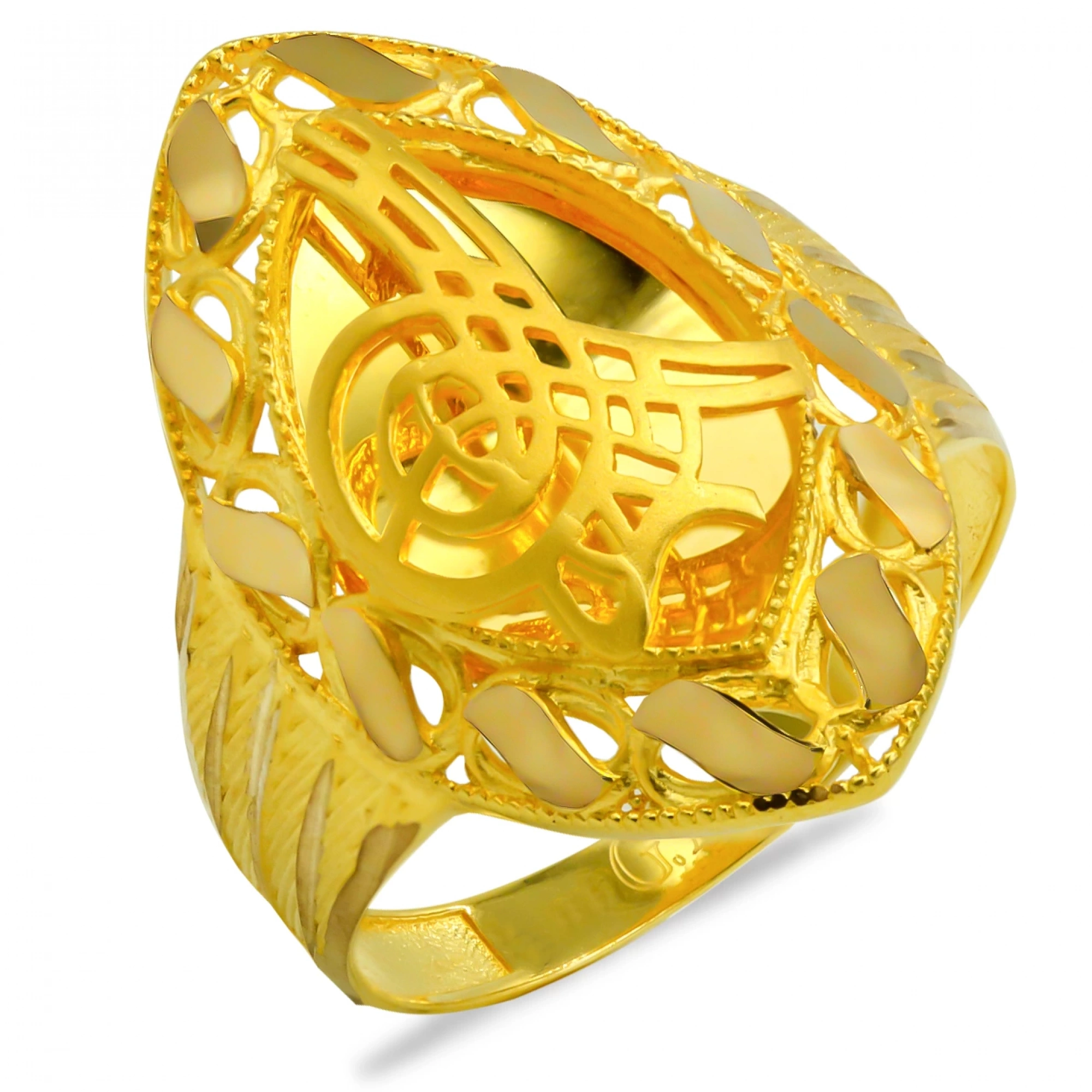 Tuğralı 8 Ayar Altın Yüzük