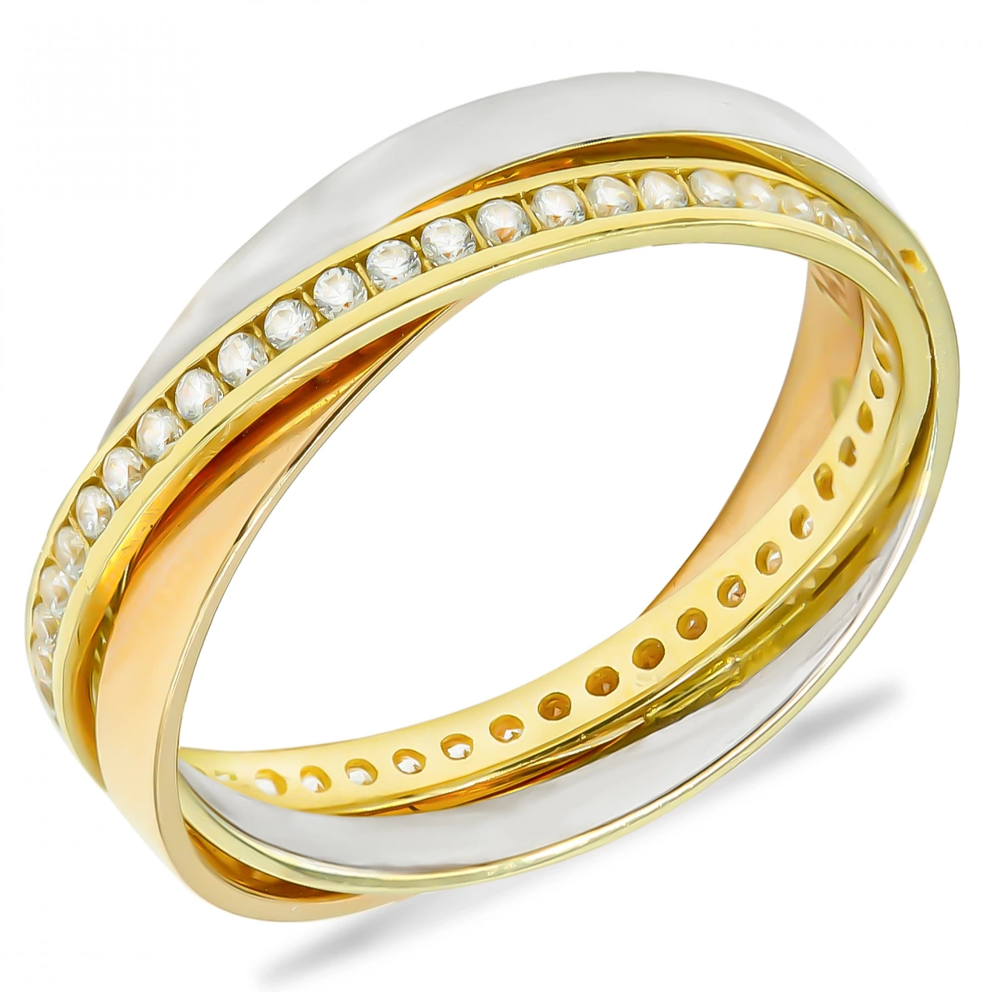 Üç Renkli 14 Ayar Altın Alyans