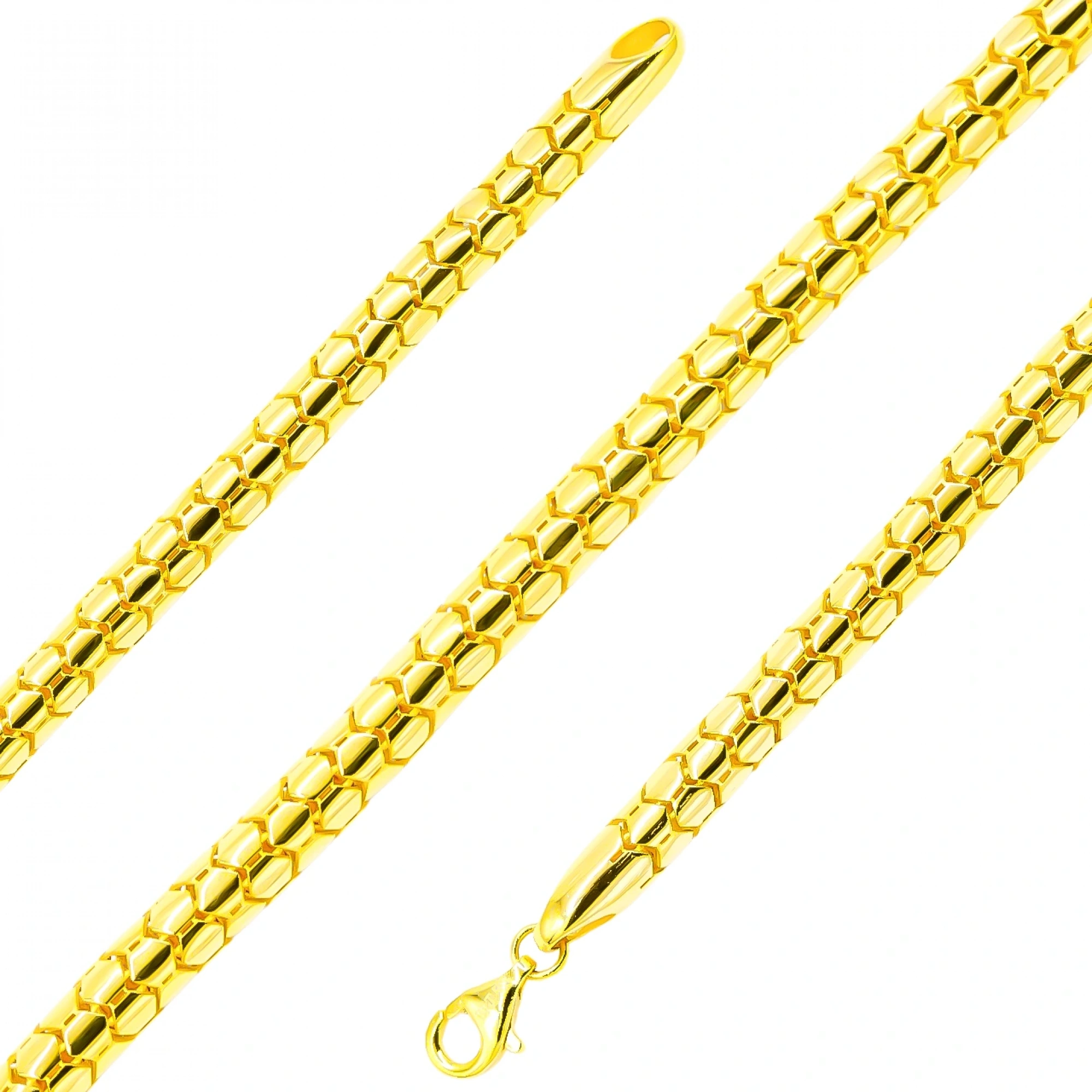 Yılan Derisi 14 Ayar Altın Bileklik