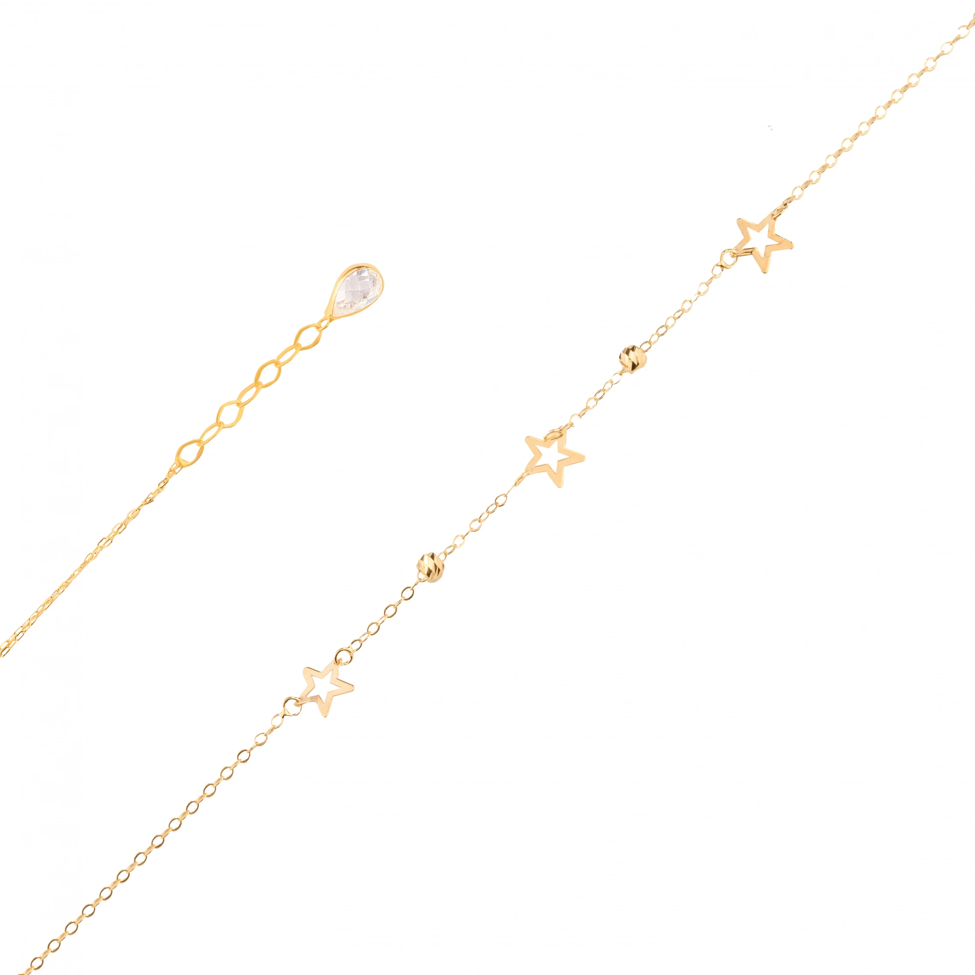 Yıldız Figürlü 14 Ayar Altın Bileklik