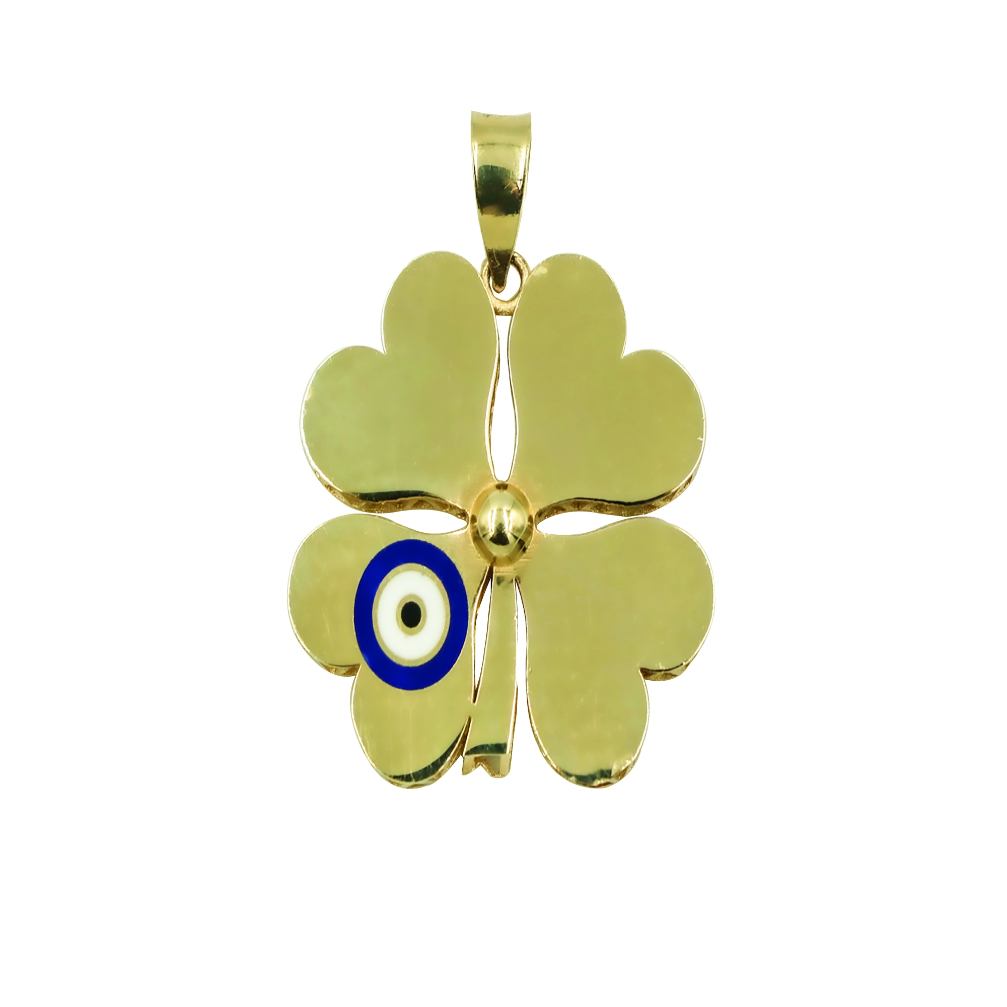 Yonca 14 Ayar Altın Kolye Ucu