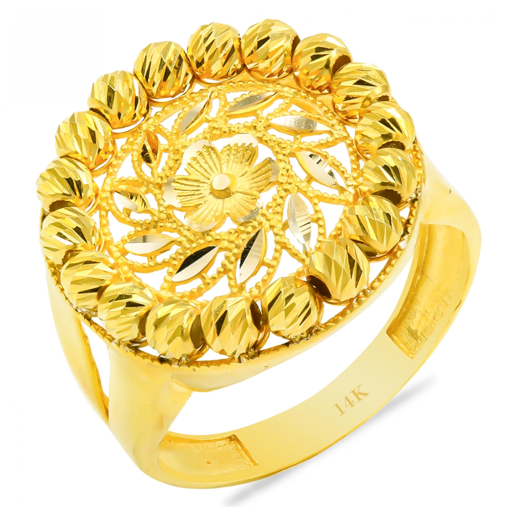 Telkari Dorika 14 Ayar Altın Yüzük