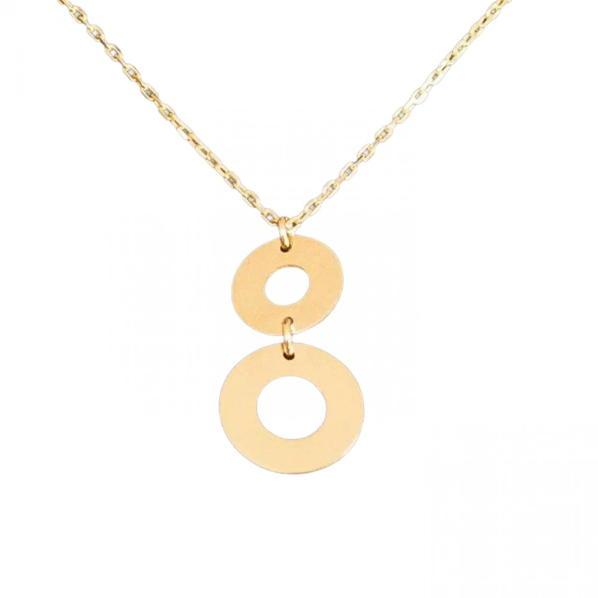 Yuvarlak Model 14 Ayar Altın Kolye