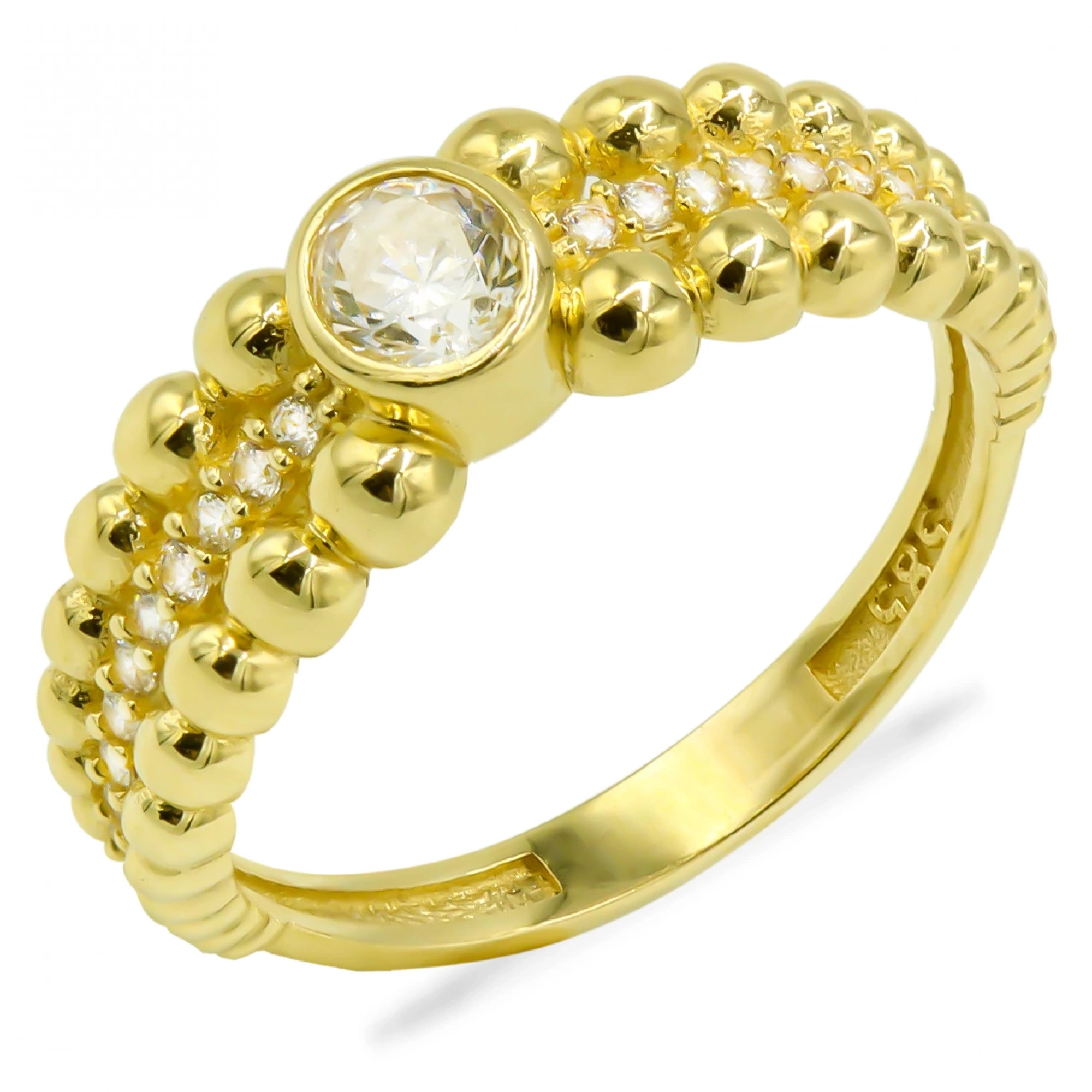 Yuvarlak Vintage 14 Ayar Altın Yüzük