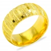 22 Ayar Kum Desenli Kadın Alyans Yüzük