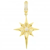 Taşlı Kuzey Yıldızı 14 Ayar Altın Kolye Ucu