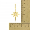 Taşlı Kuzey Yıldızı 14 Ayar Altın Kolye Ucu