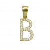 B Harfi 14 Ayar Altın Kolye Ucu