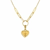 Kalp Model 14 Ayar Altın Kolye