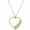 Özel Koleksiyon Kalpli 8 Ayar Altın Kolye