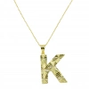 Üç Boyutlu 14 Ayar Altın Harf Kolye