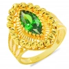 Yeşil Taşlı 8 Ayar Altın Yüzük