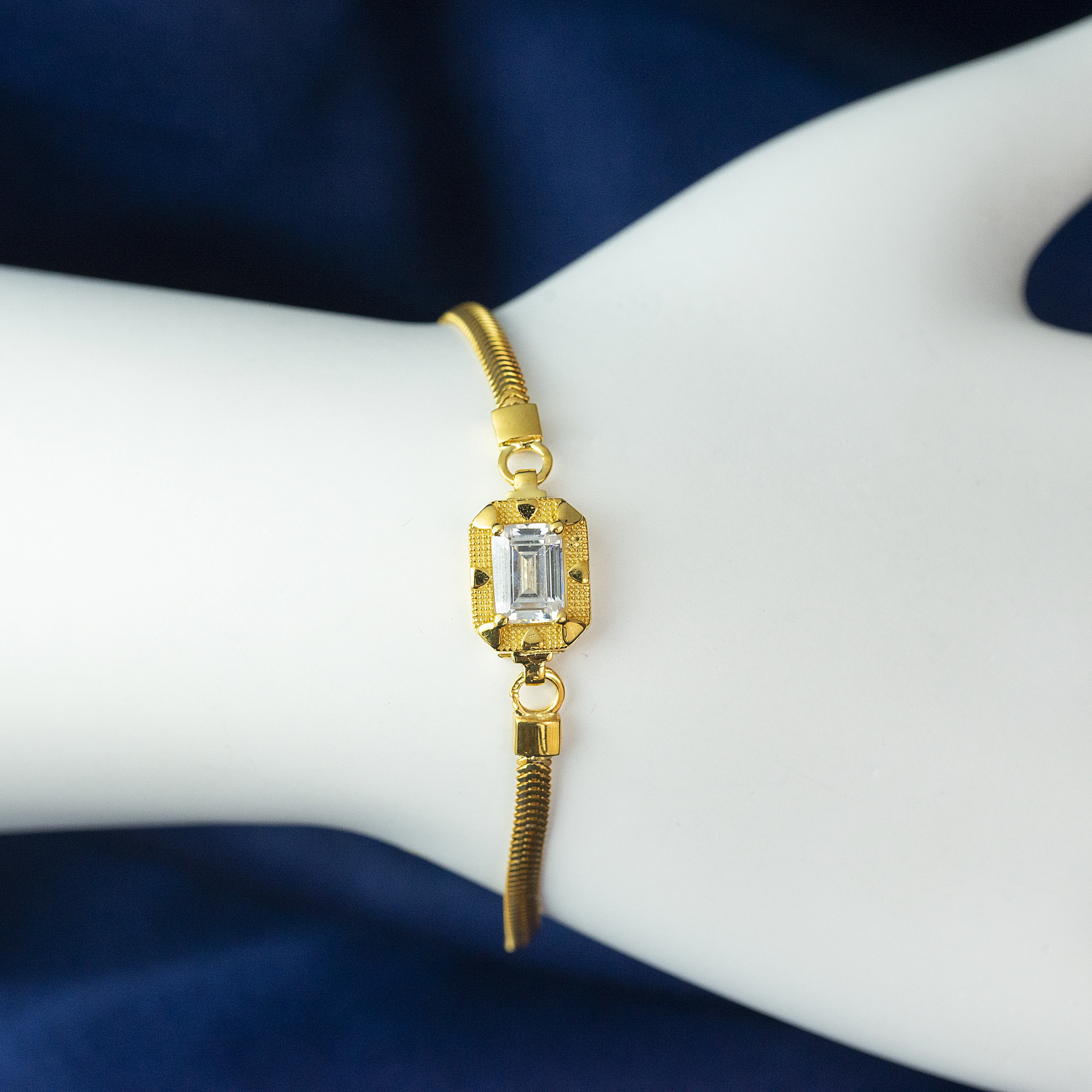 Balık Sırtı Baget 14 Ayar Bileklik