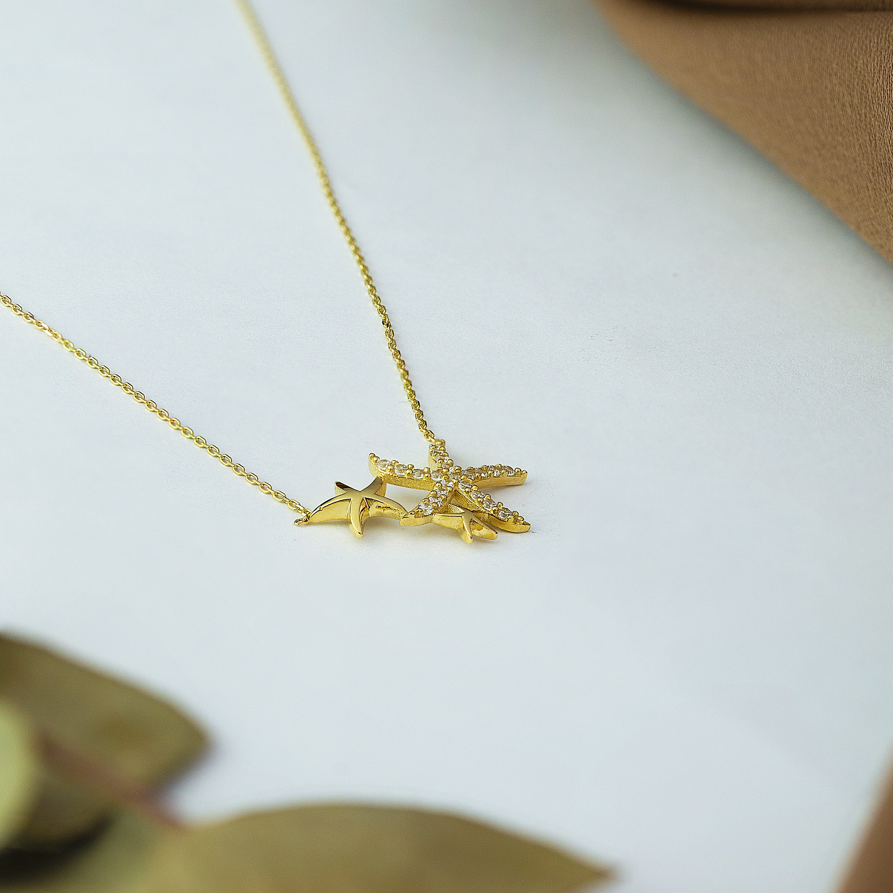 Deniz Yıldızı 14 Ayar Altın Kolye