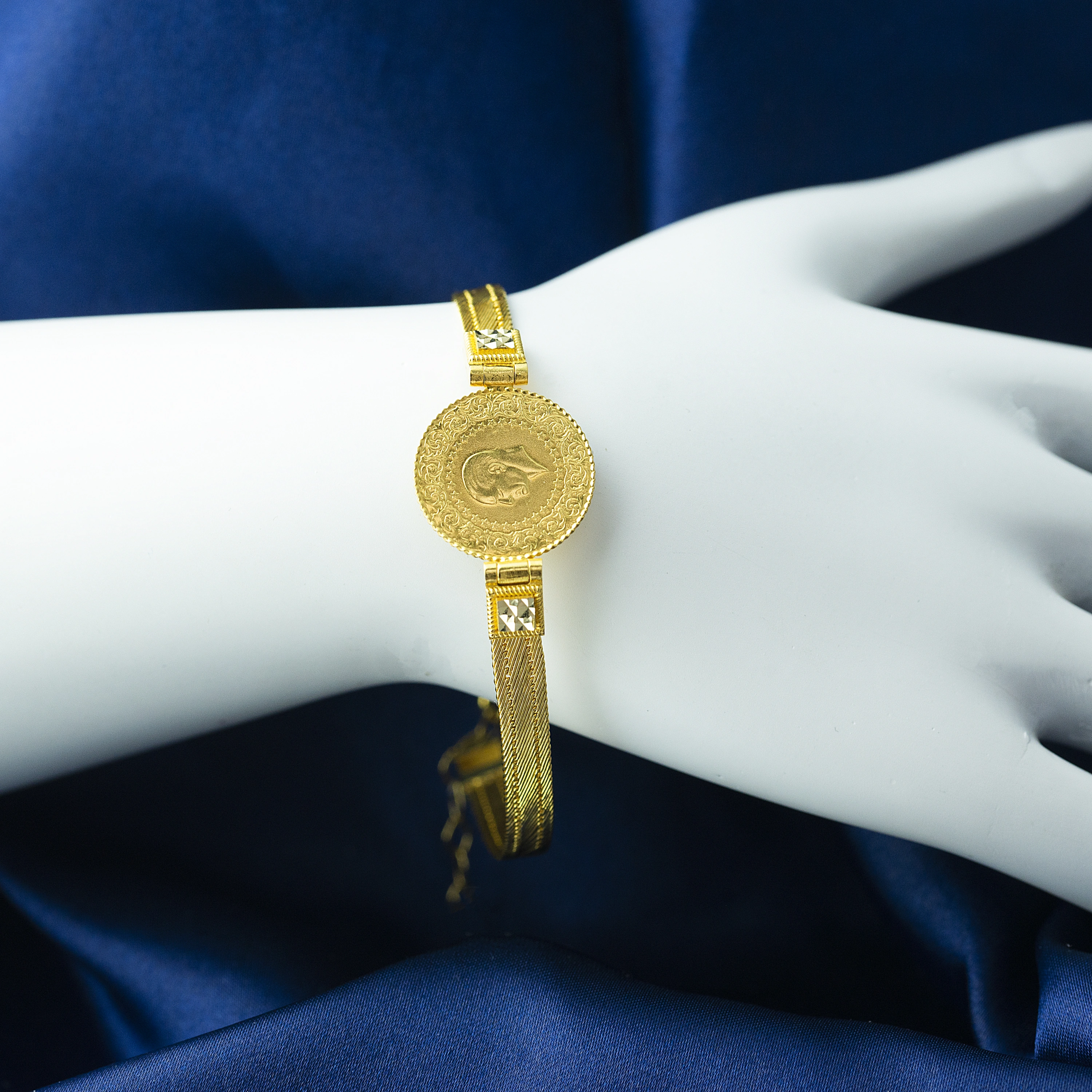 Hasır 14 Ayar Çeyrekli Bileklik