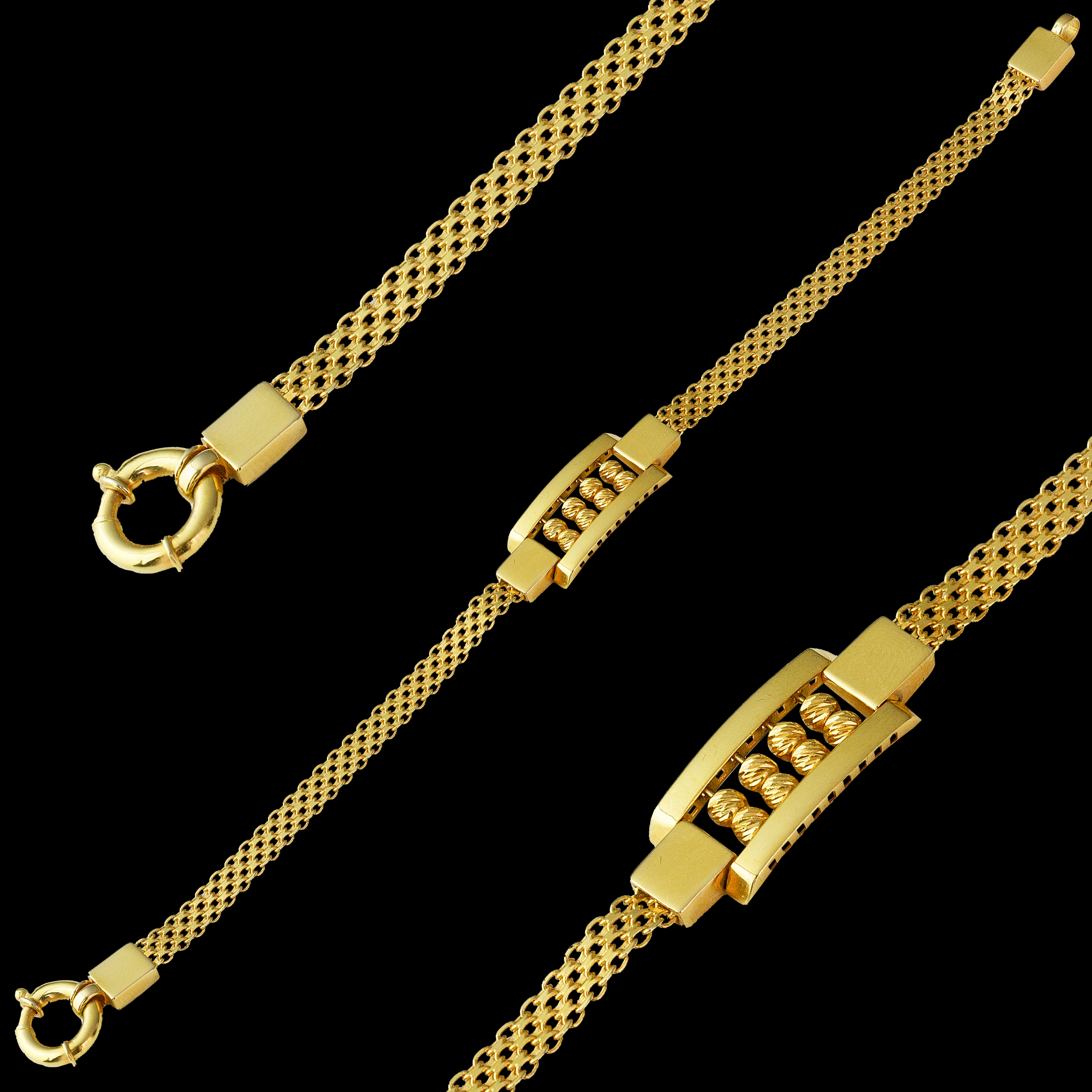 Hasır Dorika Toplu 14 Ayar Bileklik