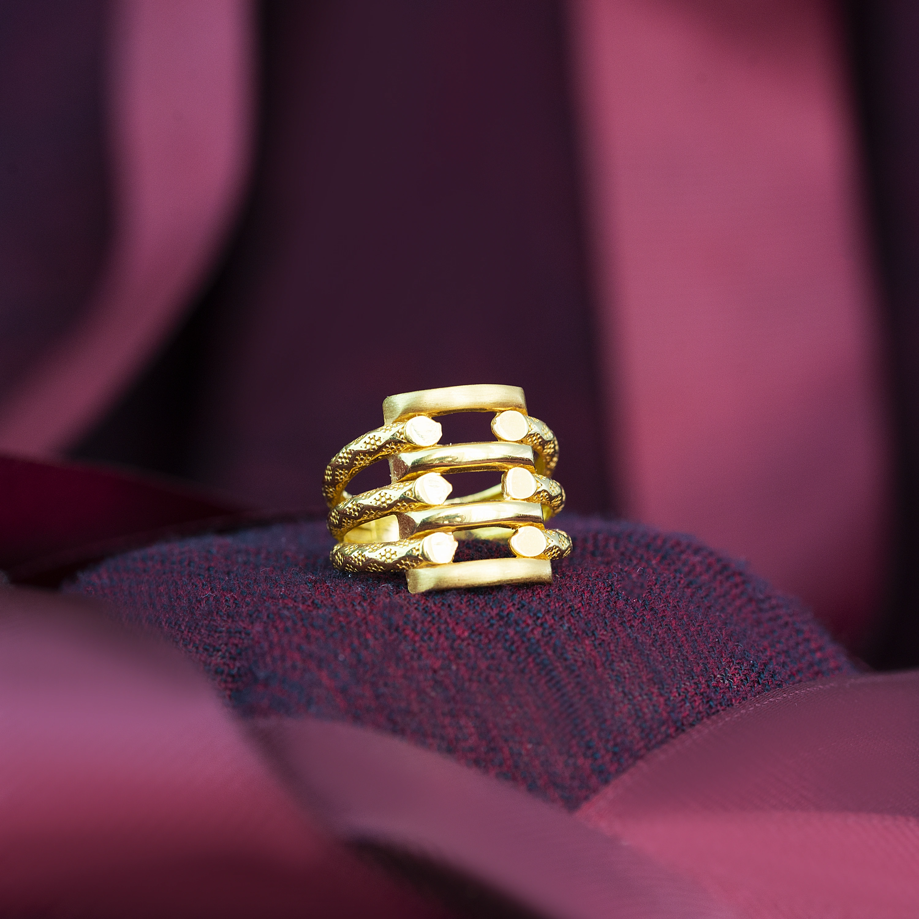 Kaburga Model 22 Ayar Altın Yüzük