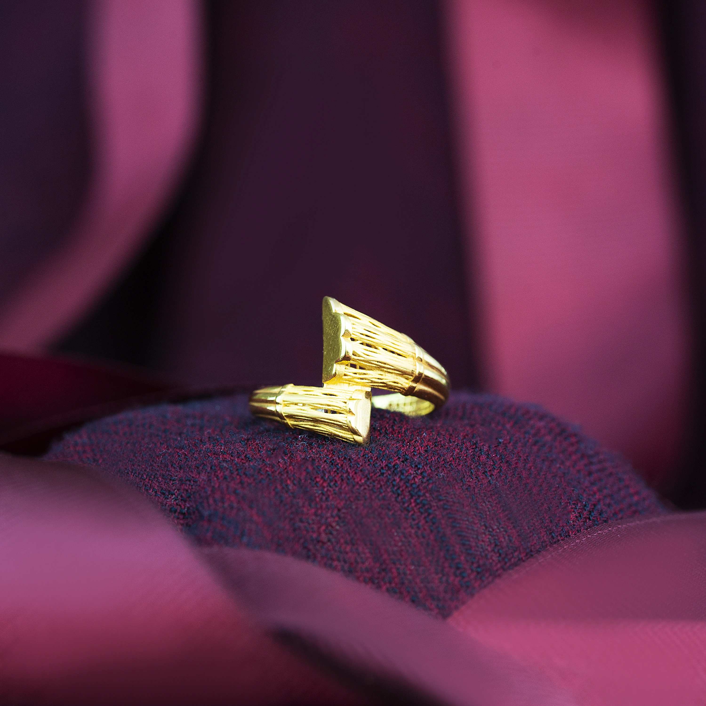 Telkari Taşsız 22 Ayar Altın Yüzük