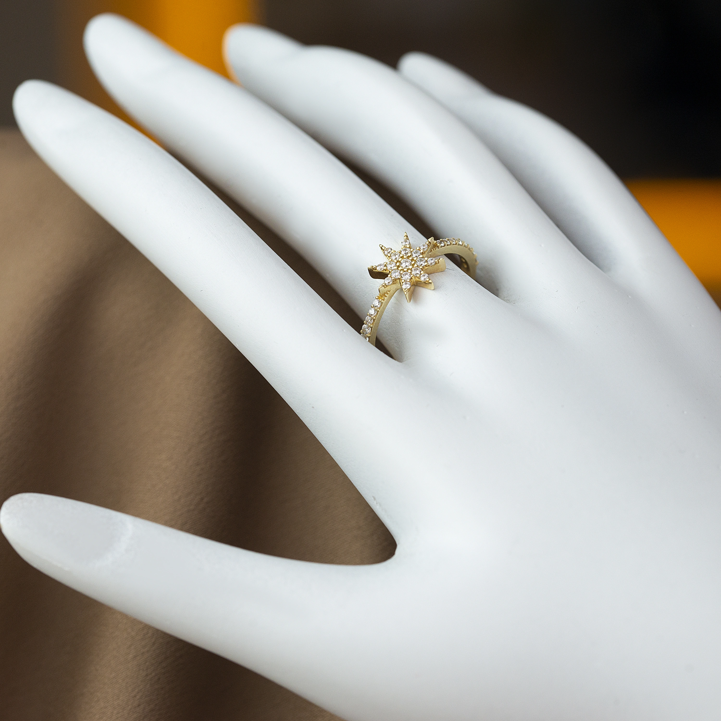 Kutup Yıldızı 14 Ayar Altın Yüzük