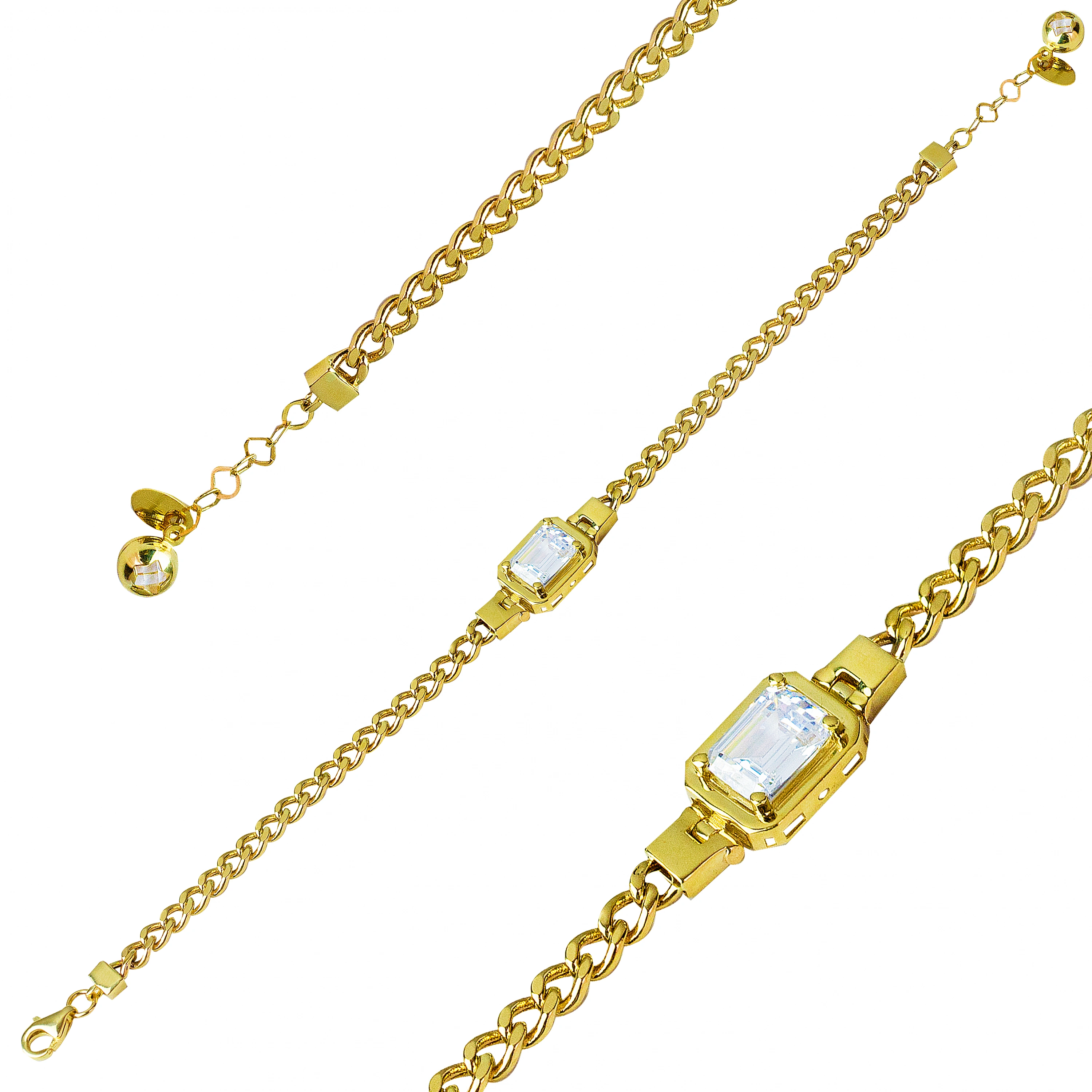 Nazar Boncuklu Forse 14 Ayar Bileklik