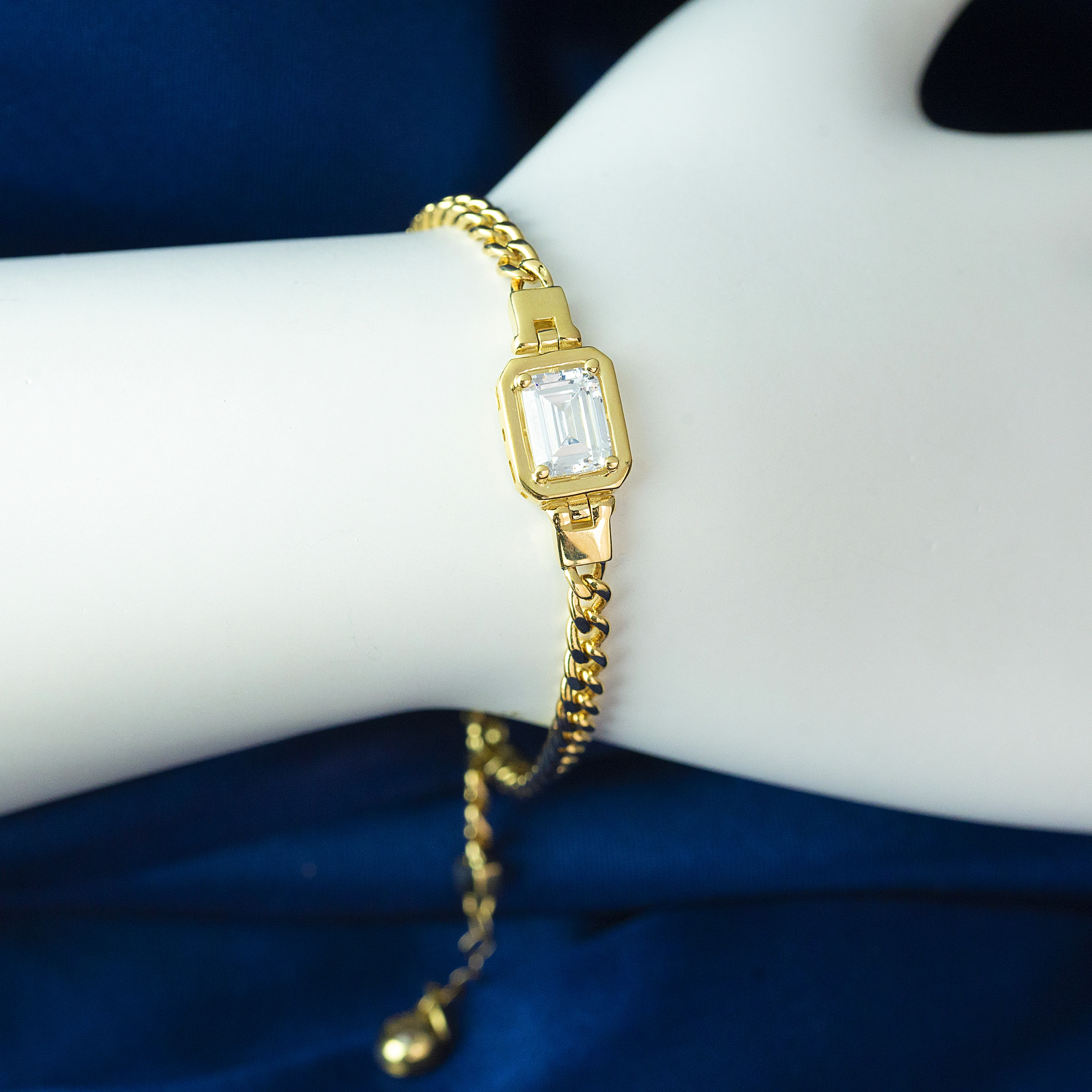 Nazar Boncuklu Forse 14 Ayar Bileklik