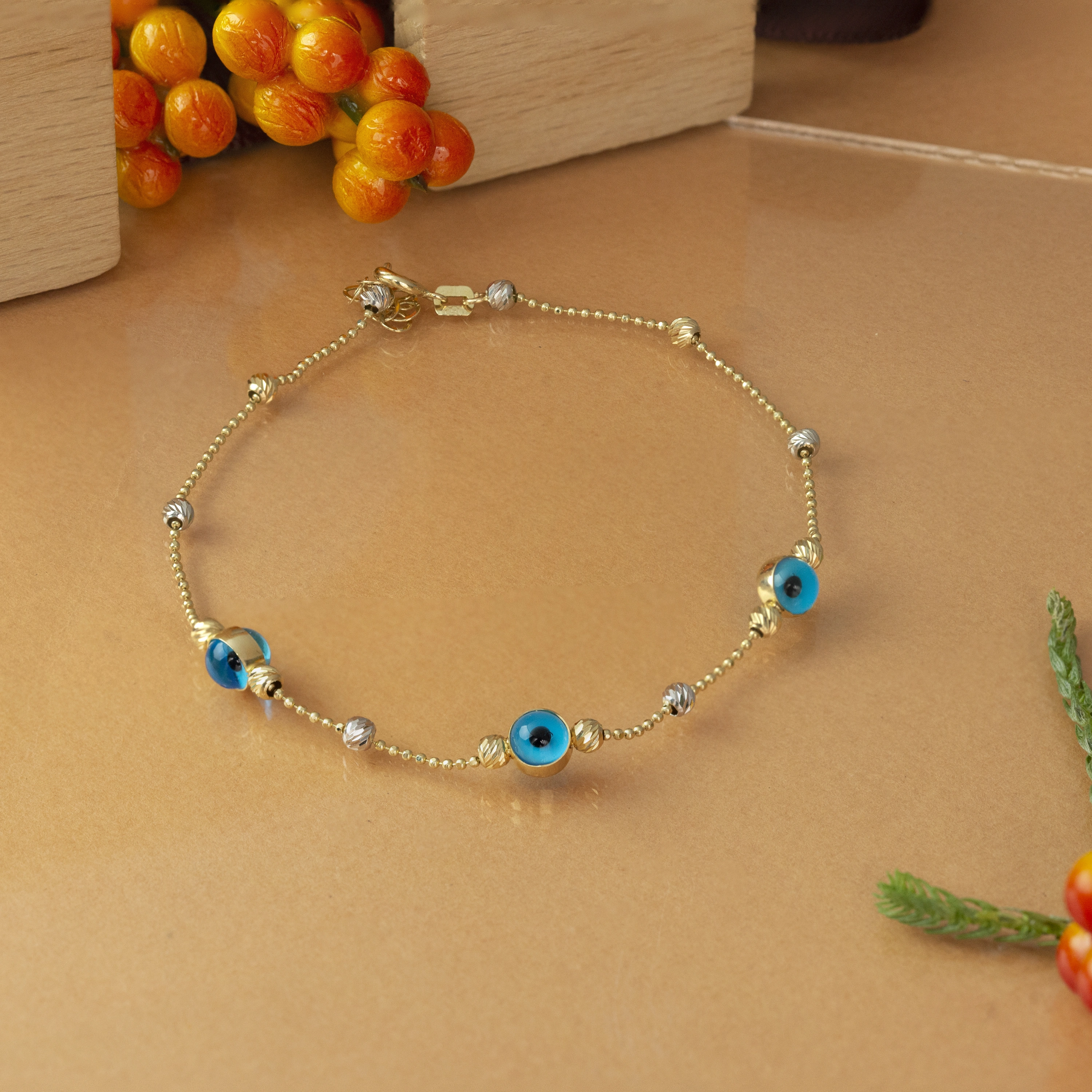Nazar Boncuklu Toplu 14 Ayar Bileklik