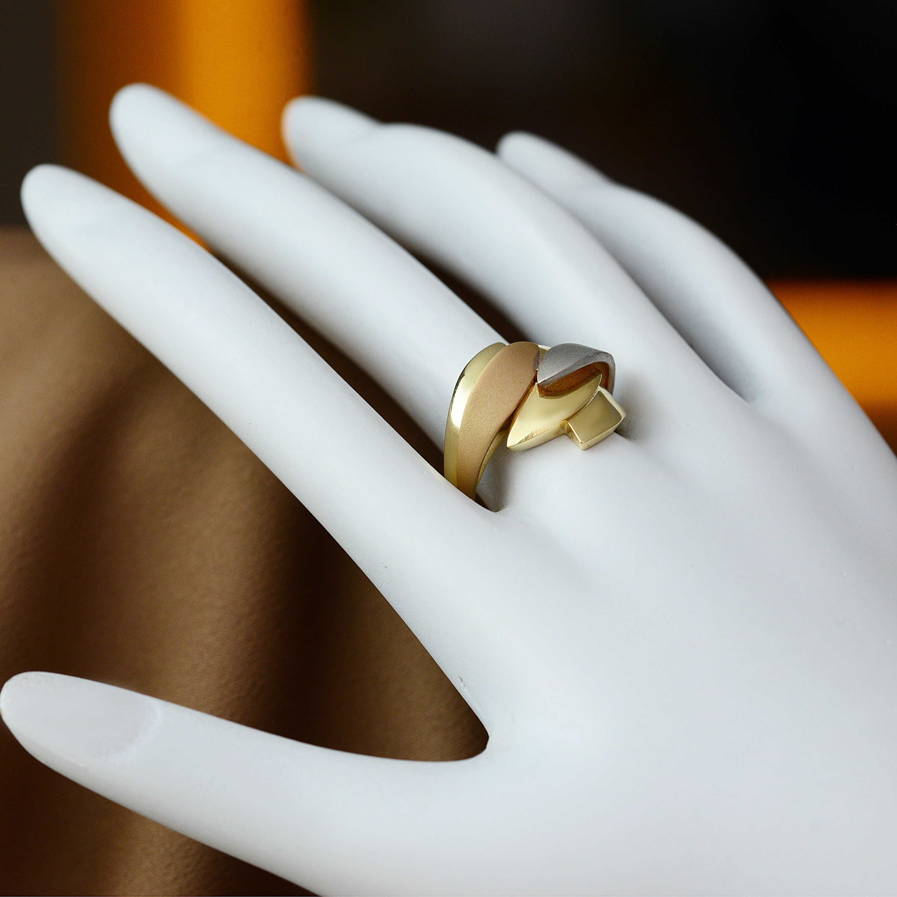 Perçem Kesim 14 Ayar Altın Yüzük