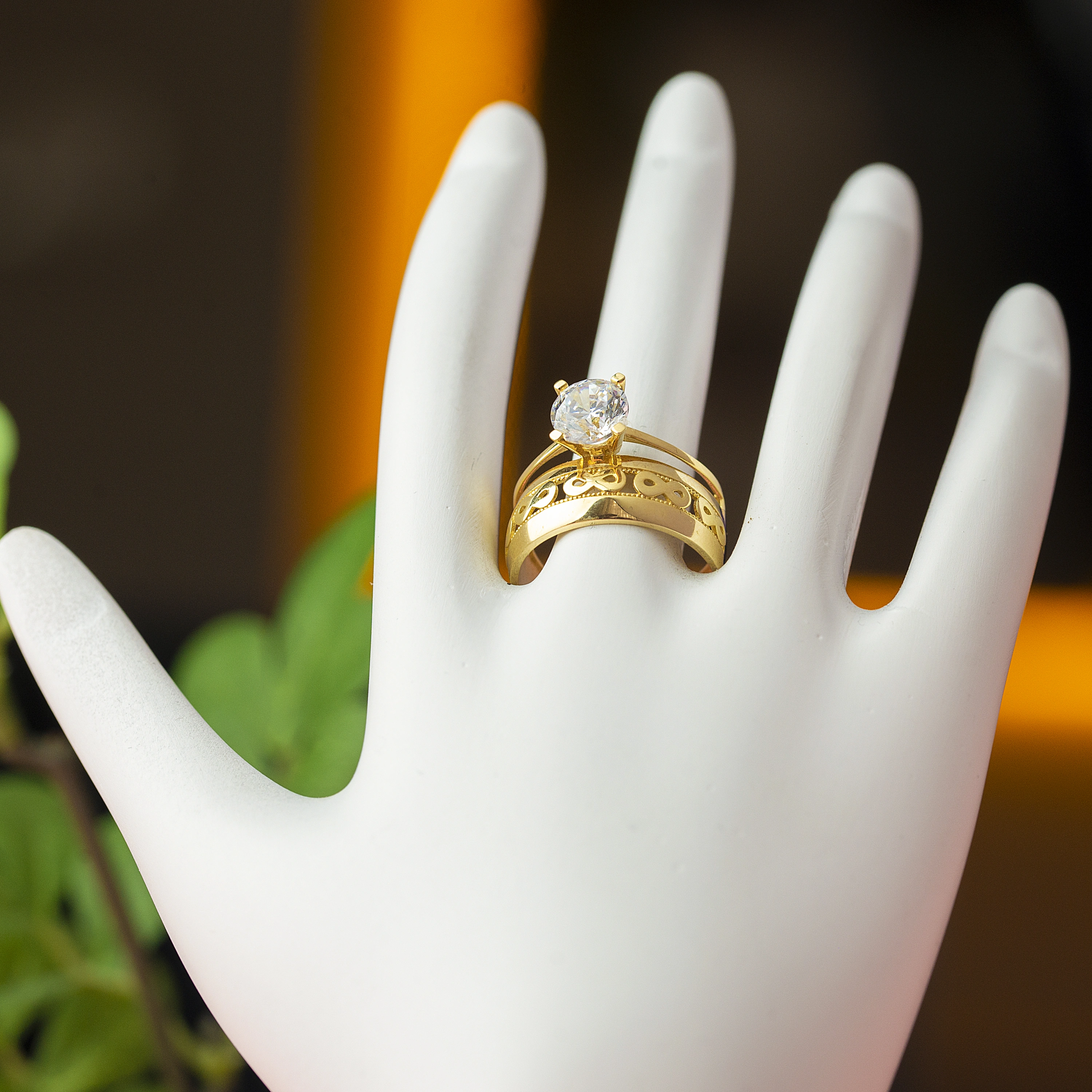 Tektaş Sonsuzluk Kesim 8 Ayar Altın Yüzük