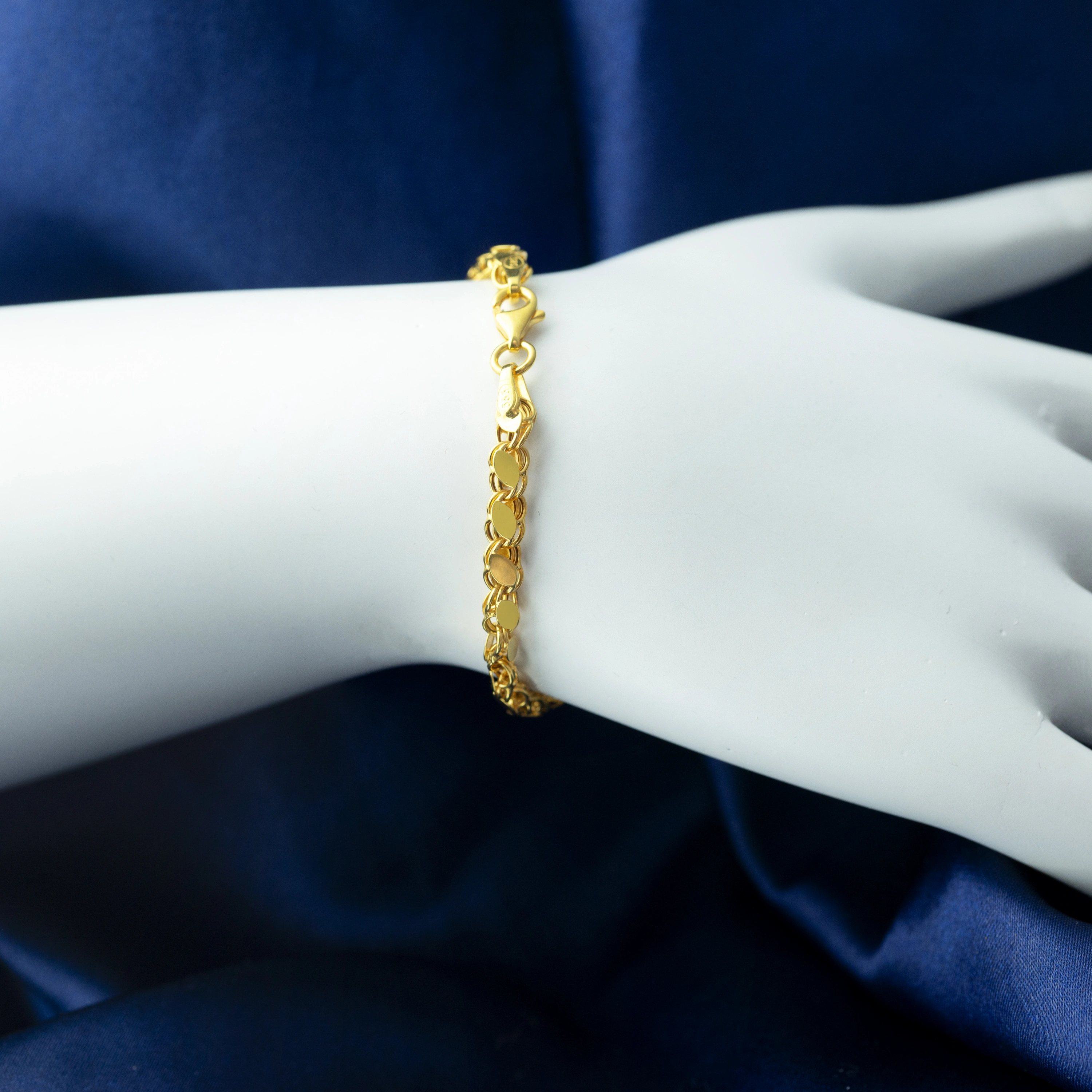 Pullu 14 Ayar Altın Bileklik