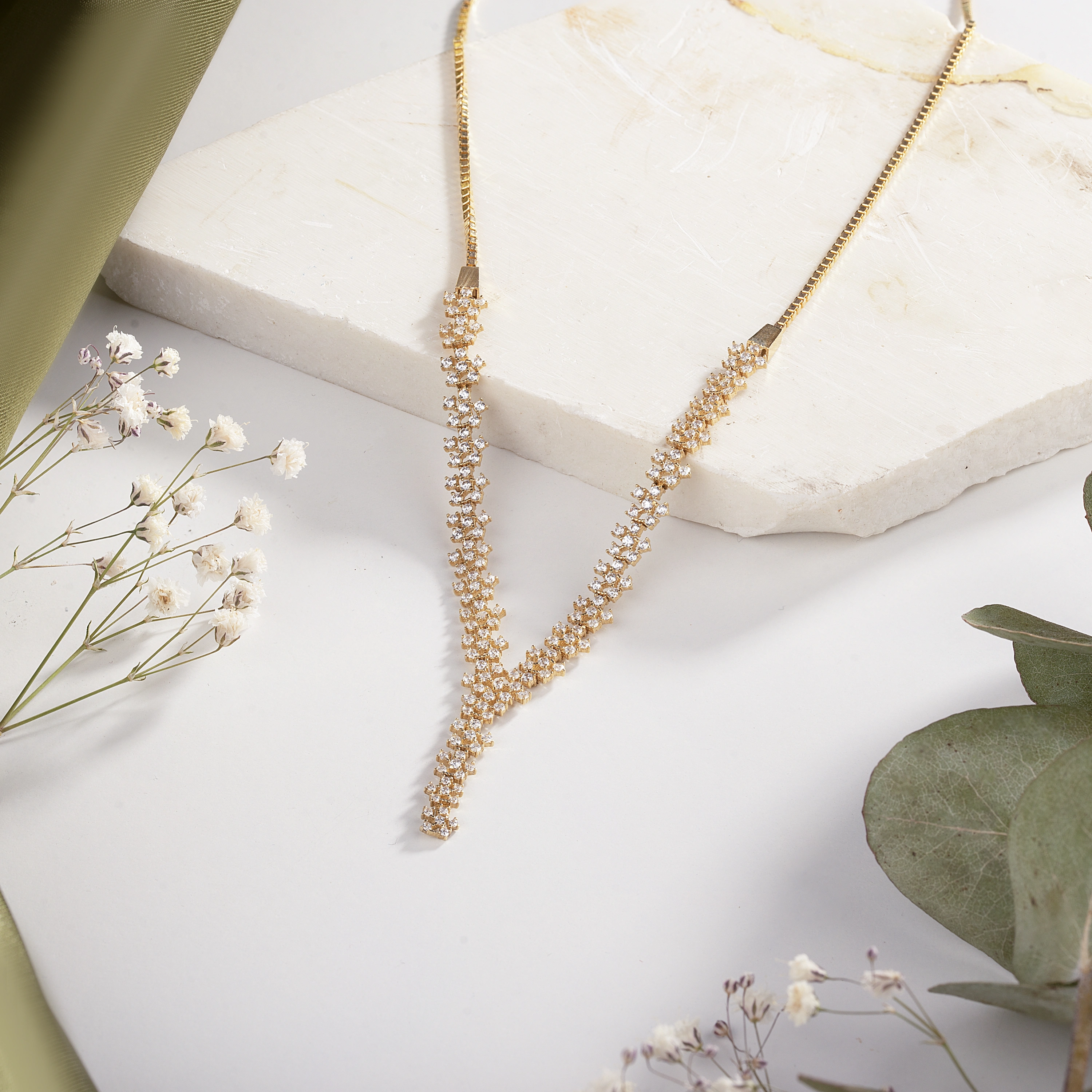 Trend Desenli 14 Ayar 2li Altın Set