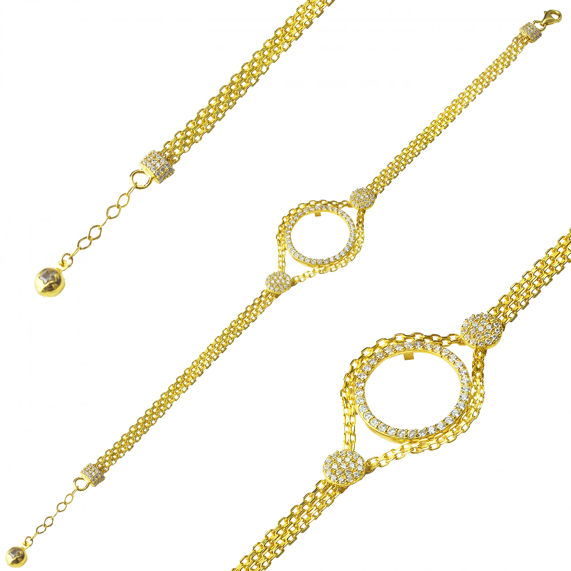 8 Ayar Altın Çeyrekli Bileklik