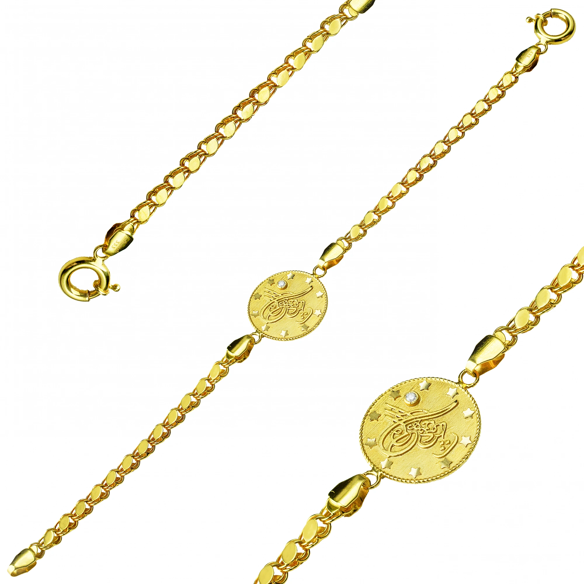 Baskı Reşat 8 Ayar Altın Bileklik