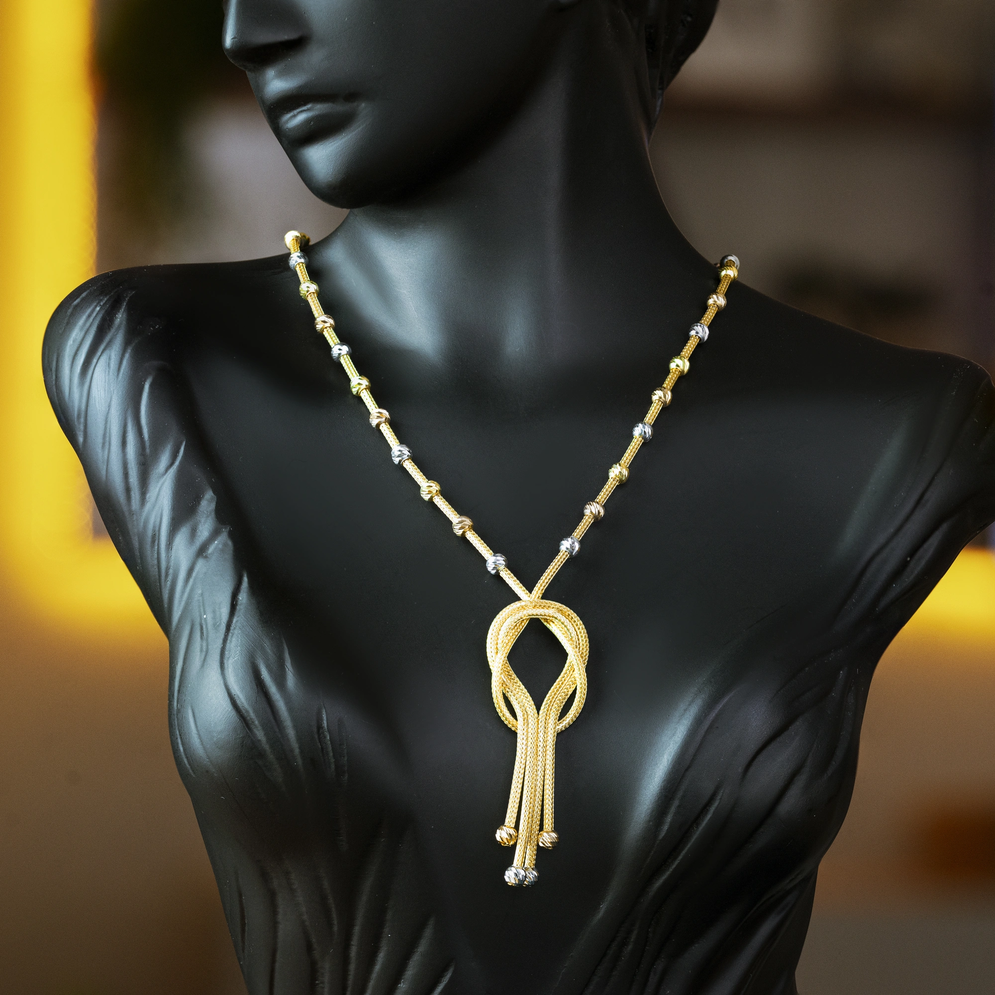 Düğüm Model 14 Ayar Altın Gerdanlık