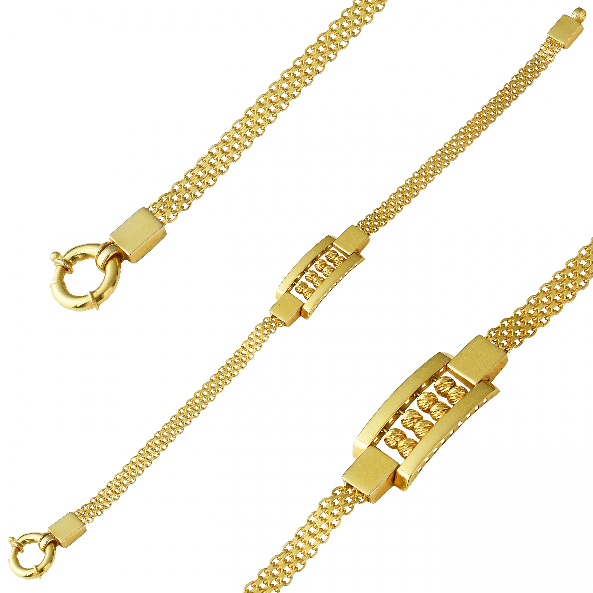 Hasır Dorika Toplu 14 Ayar Bileklik