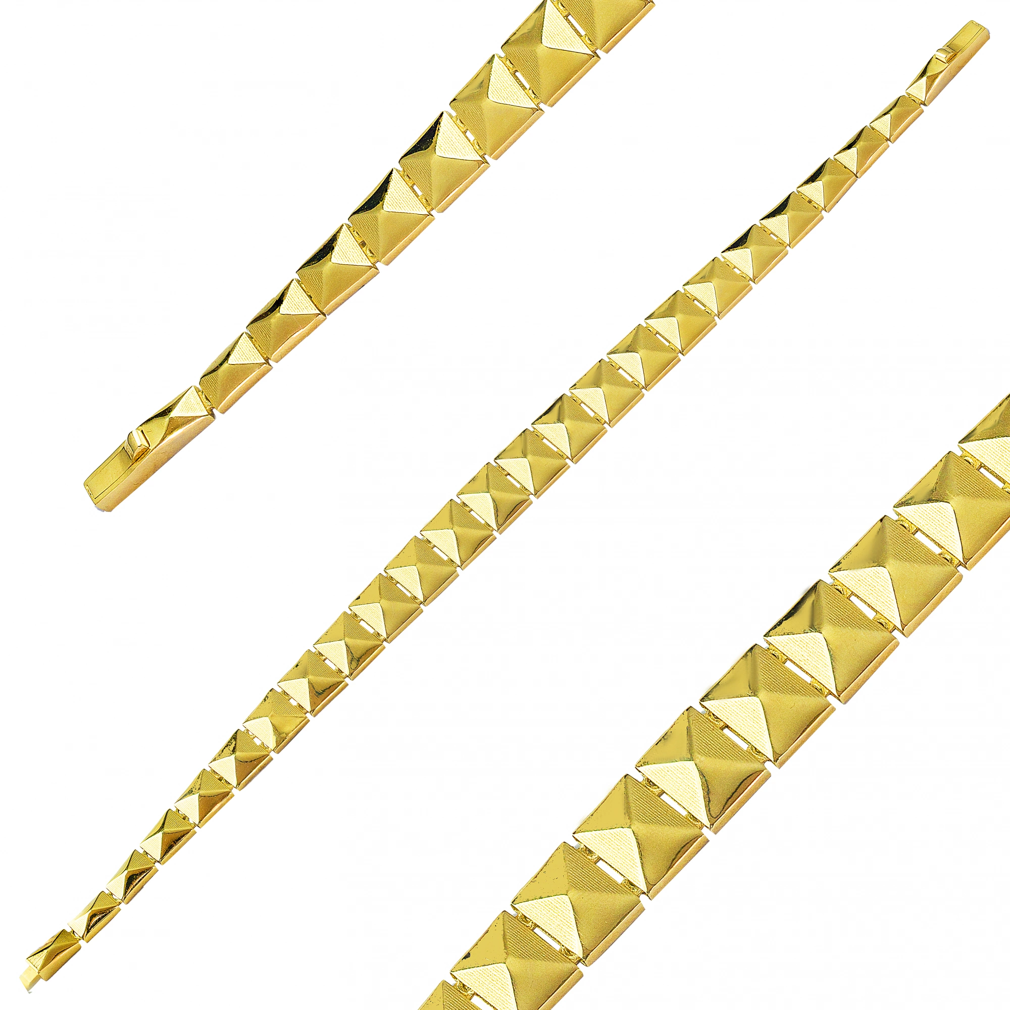 Piramit 14 Ayar Altın Bileklik