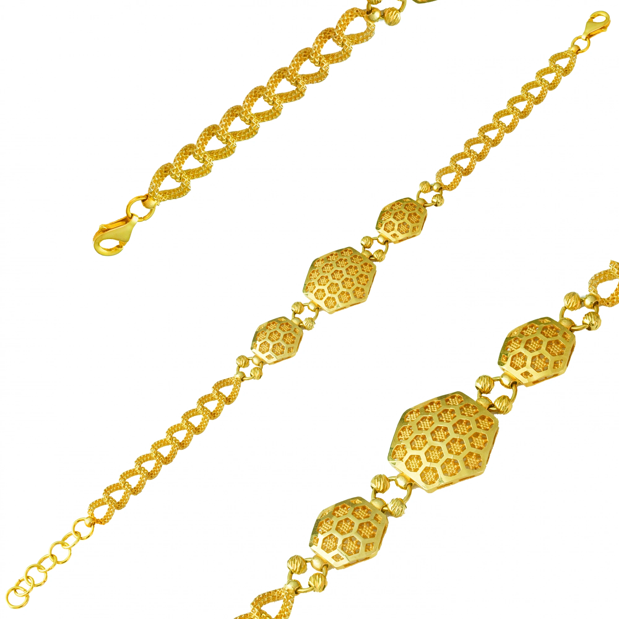 Samanyolu Telkari 14 Ayar Altın Bileklik