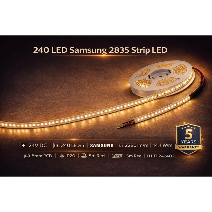 240 LED SMD ŞERİT LED 4000K 24V